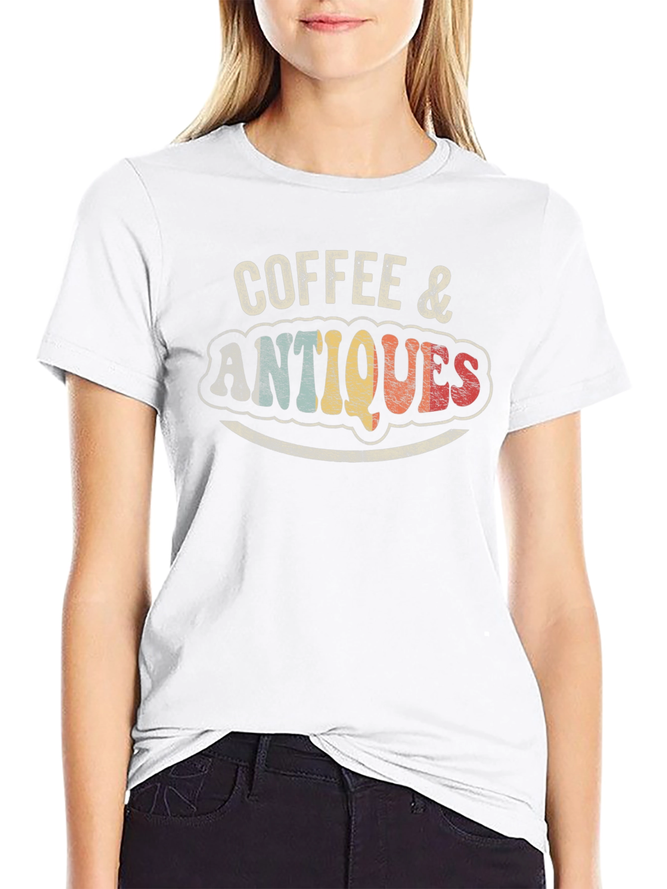 Coffee & Antiques Retro Graphic T-Shirt