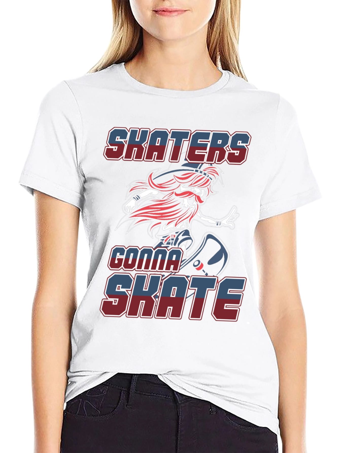 Skaters Gonna Skate Graphic Tee - Cool Design