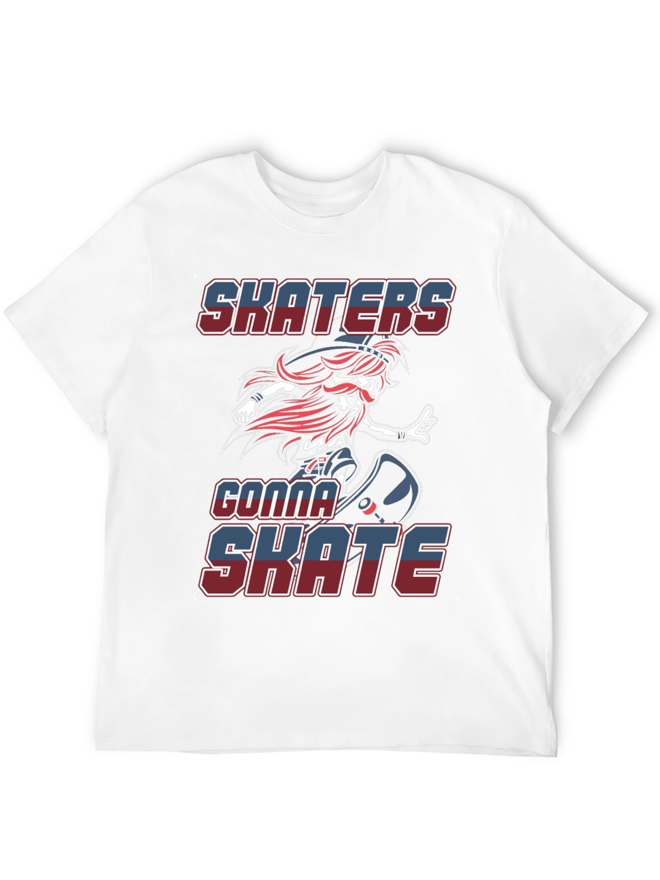 Skaters Gonna Skate Graphic Tee - Cool Design