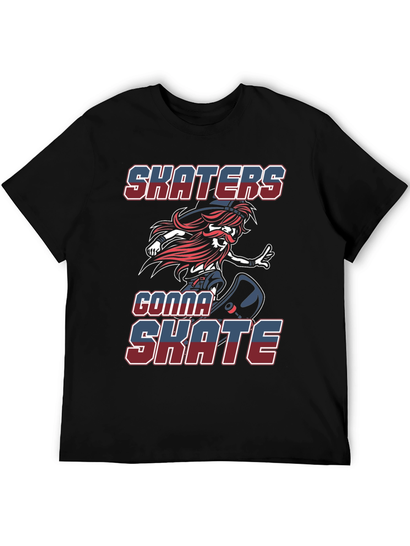 Skaters Gonna Skate Graphic Tee - Cool Design