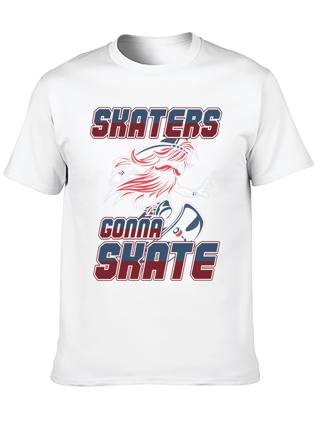 Skaters Gonna Skate Graphic Tee - Cool Design