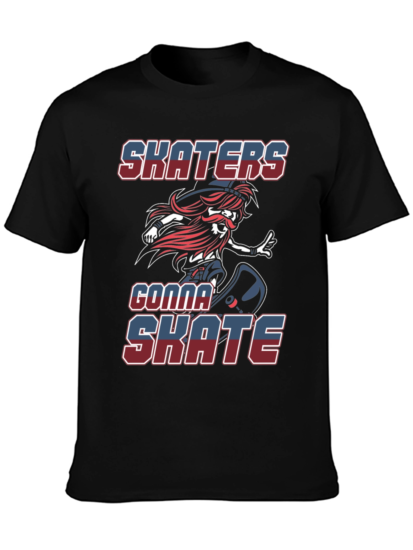 Skaters Gonna Skate Graphic Tee - Cool Design