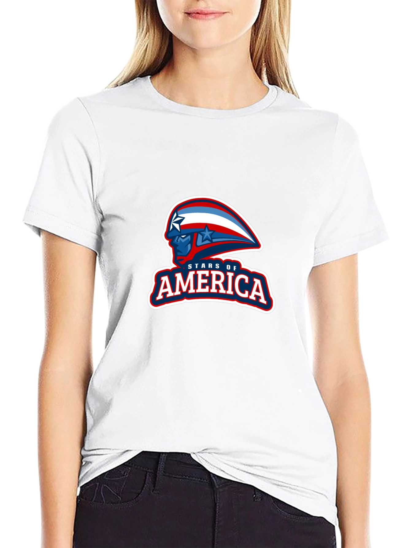 Stars of America Graphic Tee - Patriotic Design