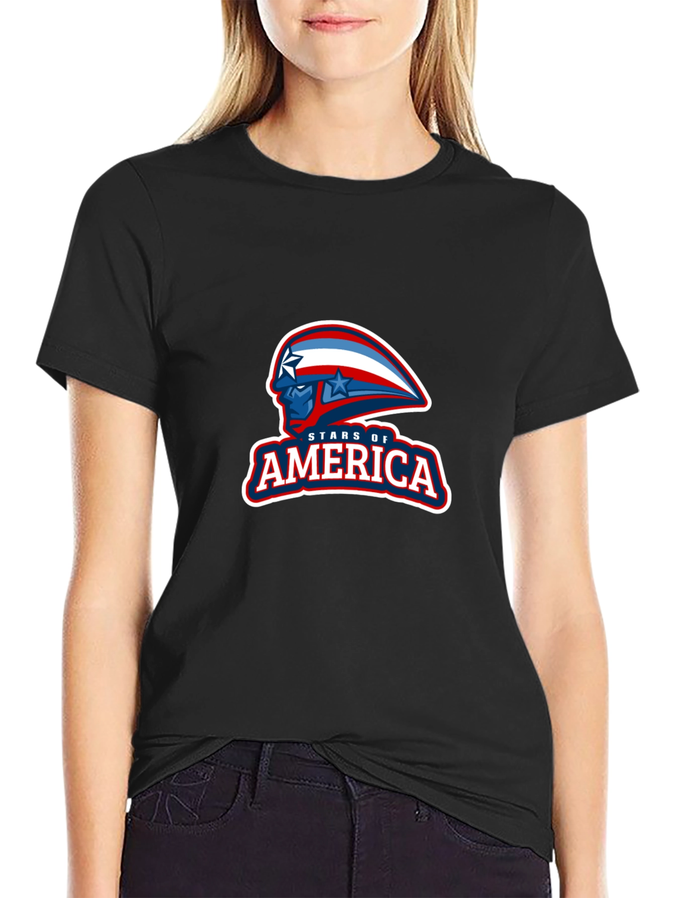 Stars of America Graphic Tee - Patriotic Design