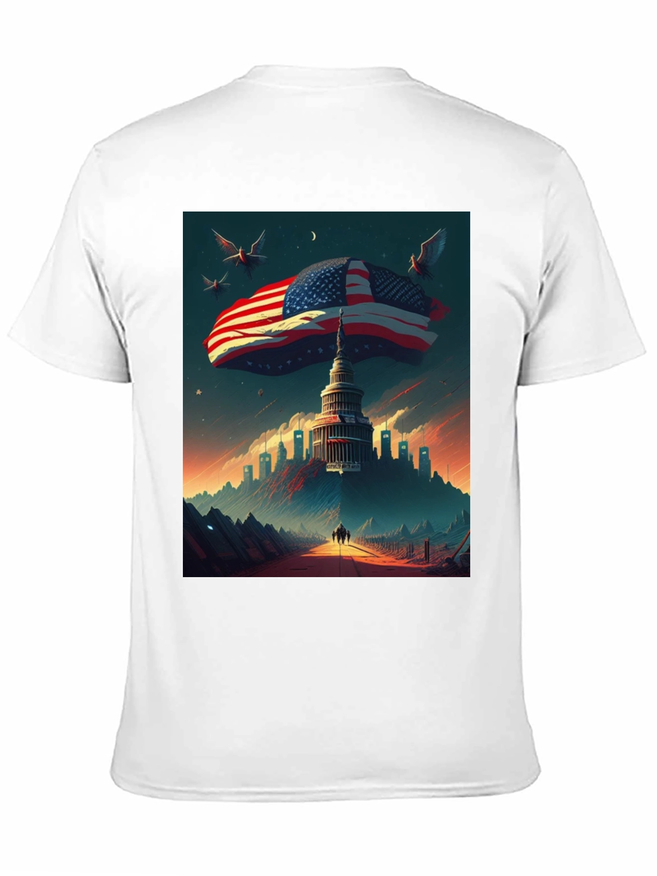 American Flag Capitol T-Shirt