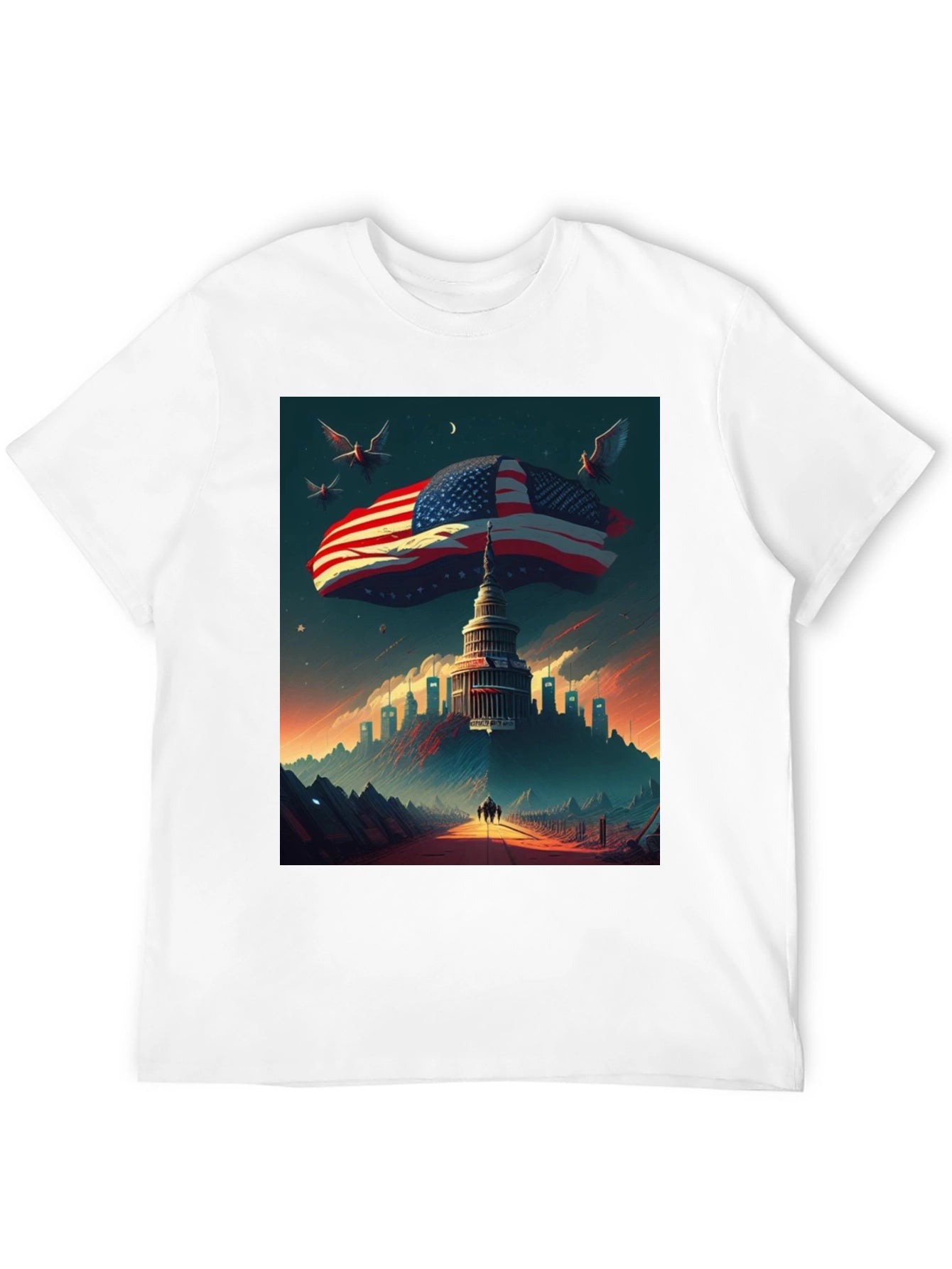 American Flag Capitol T-Shirt