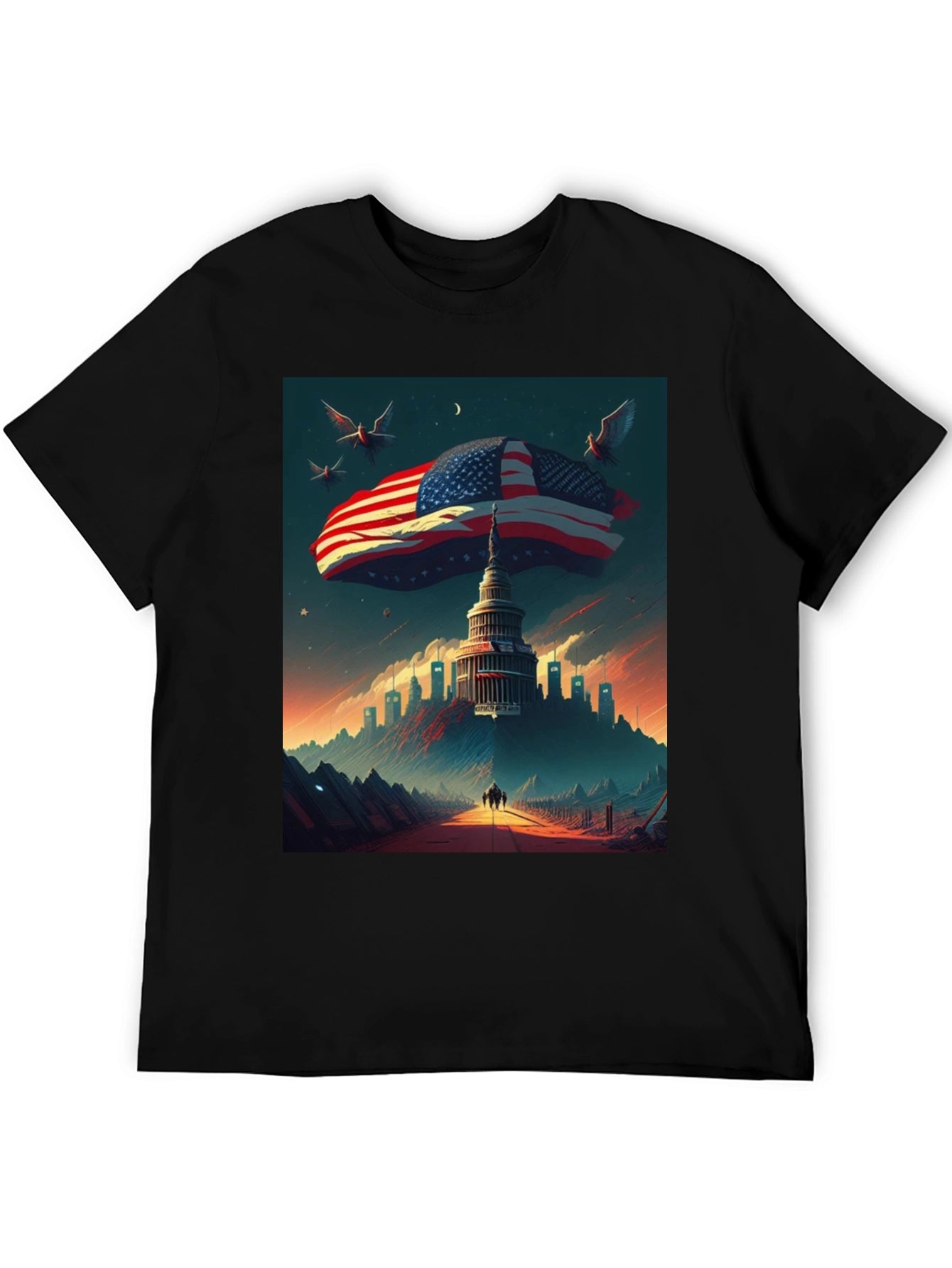 American Flag Capitol T-Shirt