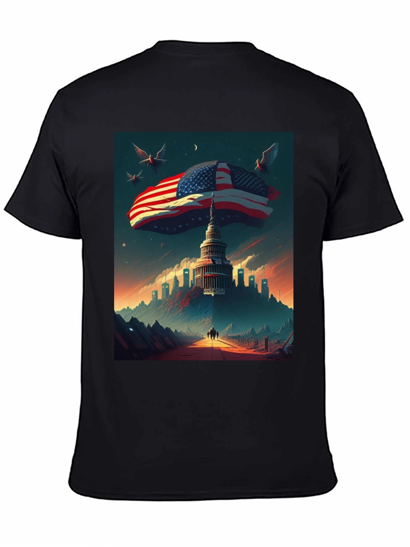 American Flag Capitol T-Shirt