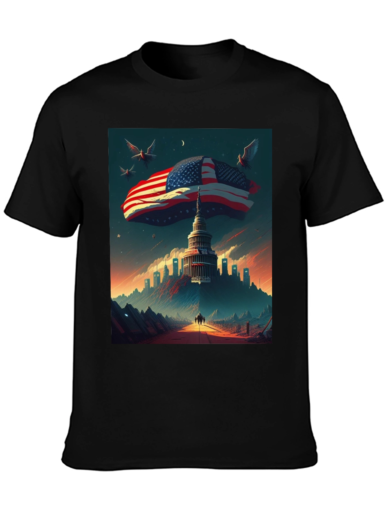 American Flag Capitol T-Shirt