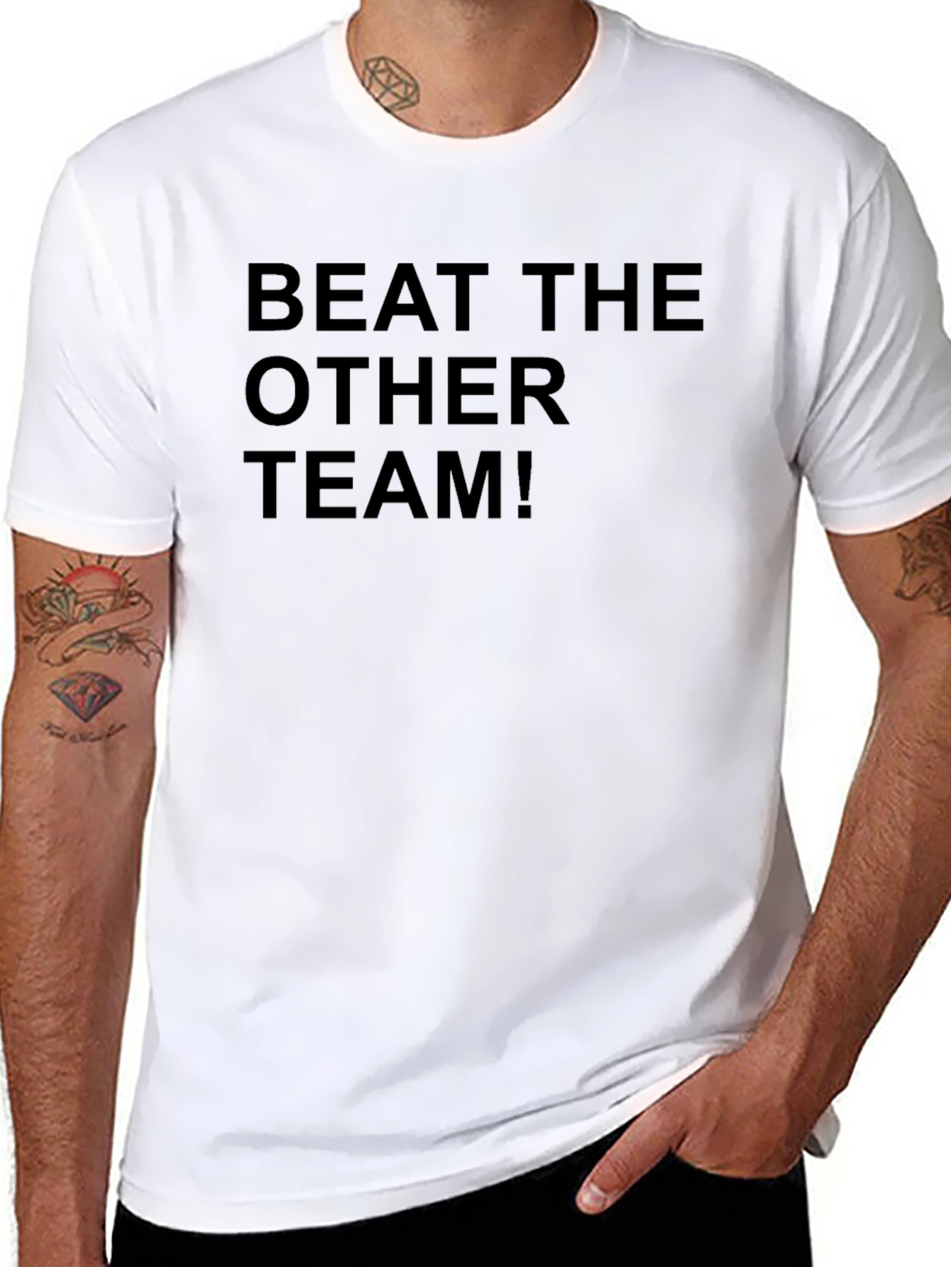 Beat The Other Team! Black T-Shirt