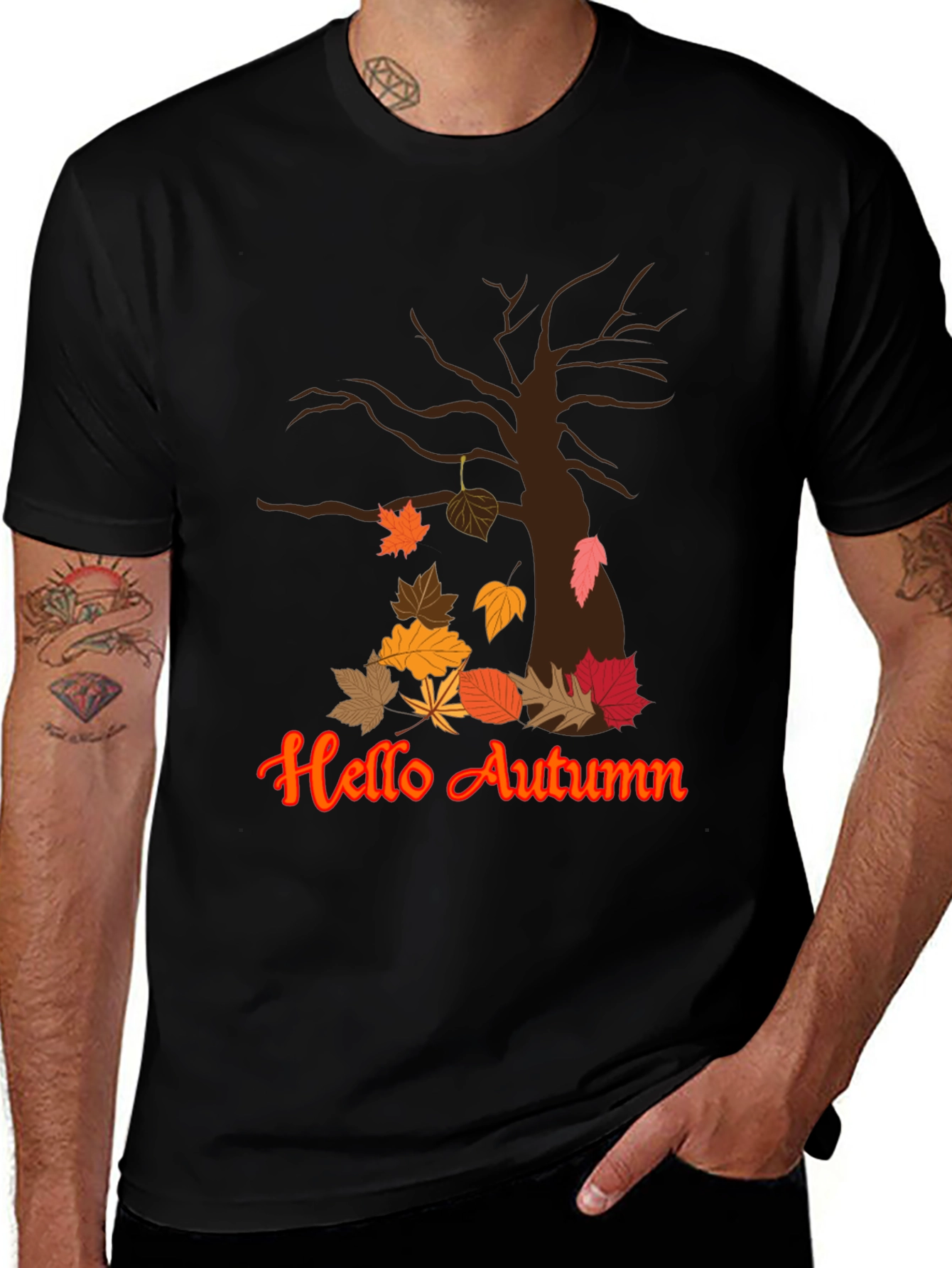 Autumn Tree Graphic T-Shirt