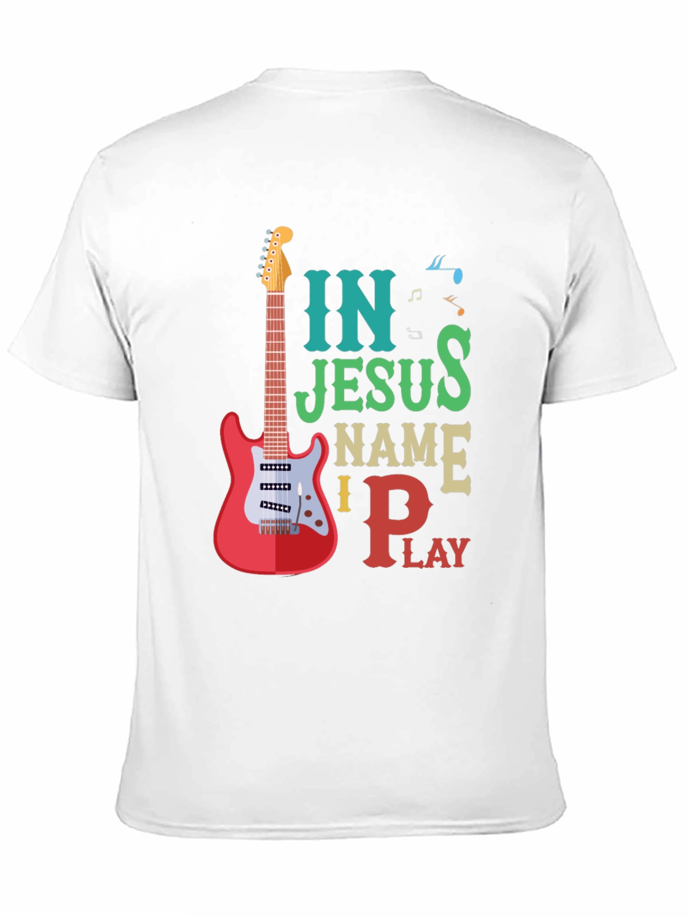 In Jesus Name I Play Guitar T-Shirt