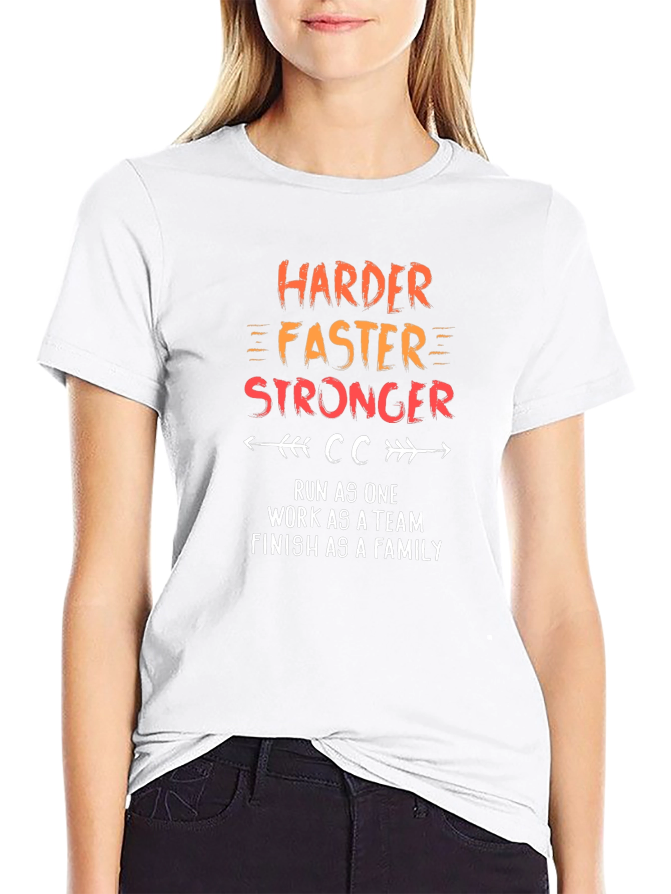 Harder Faster Stronger Motivational T-Shirt