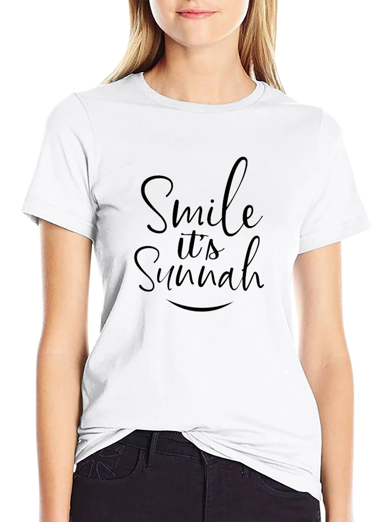 Smile Its Sunnah Black T-Shirt