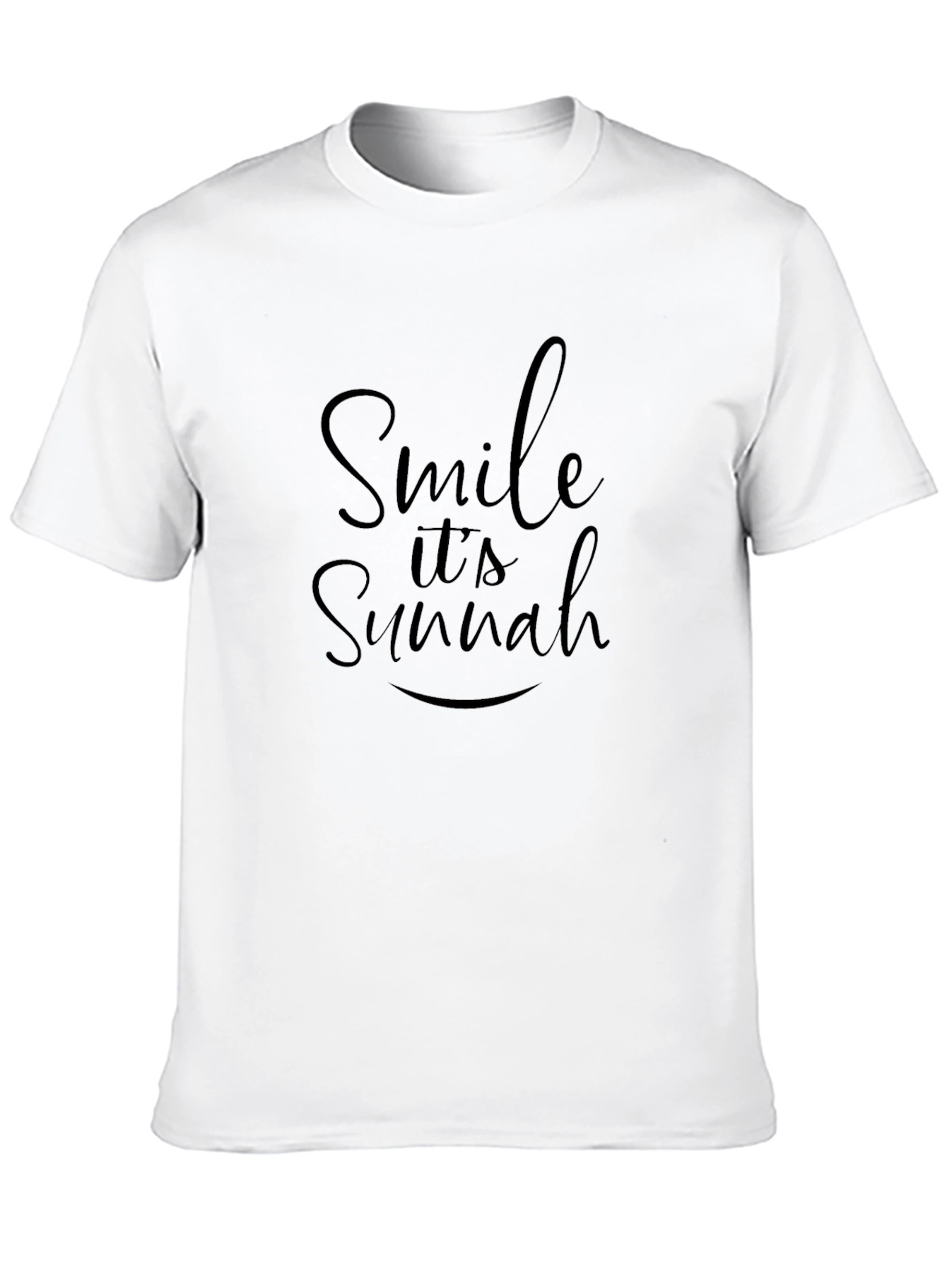 Smile Its Sunnah Black T-Shirt