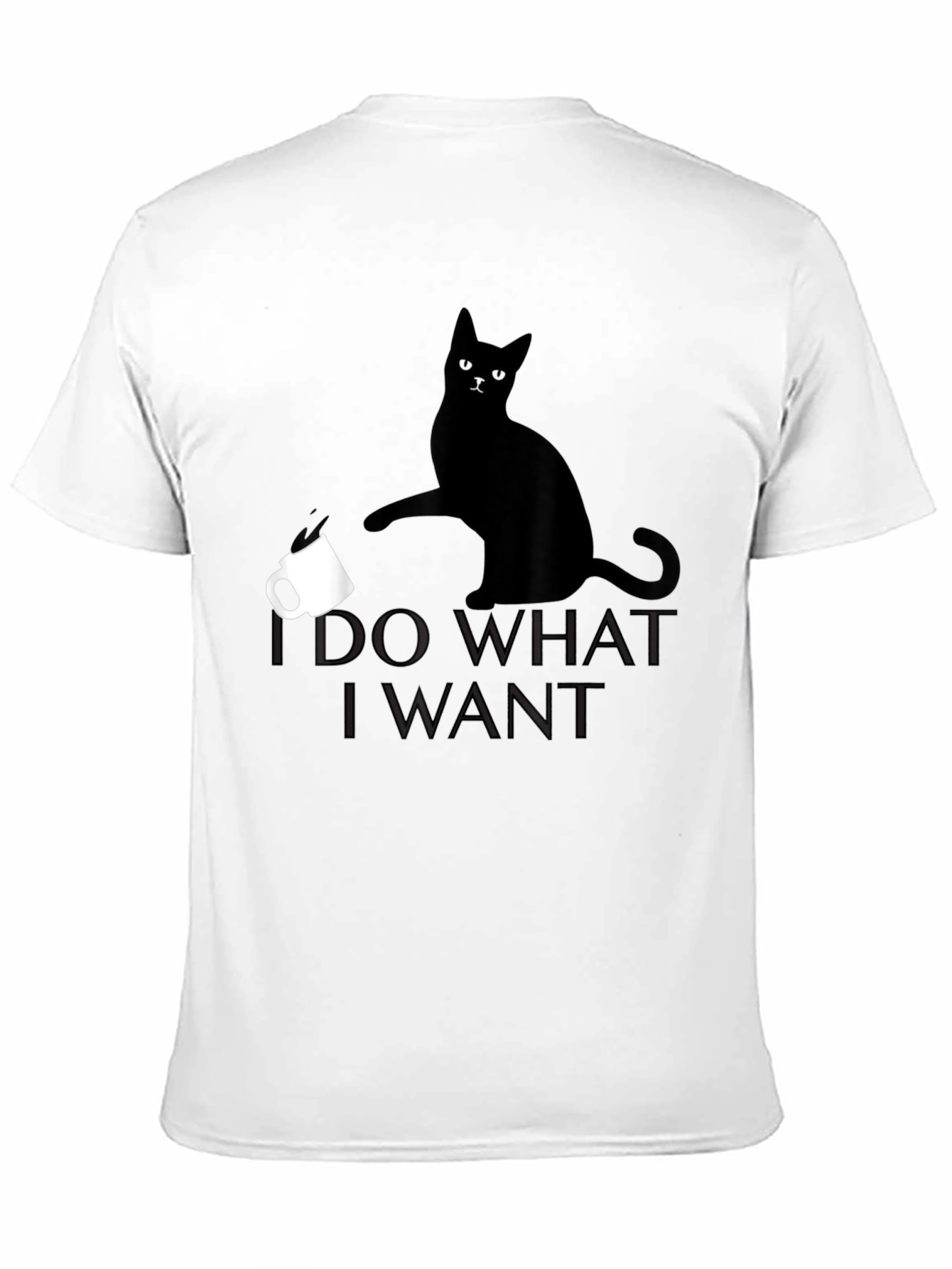 I Do What I Want Cat T-Shirt - Black
