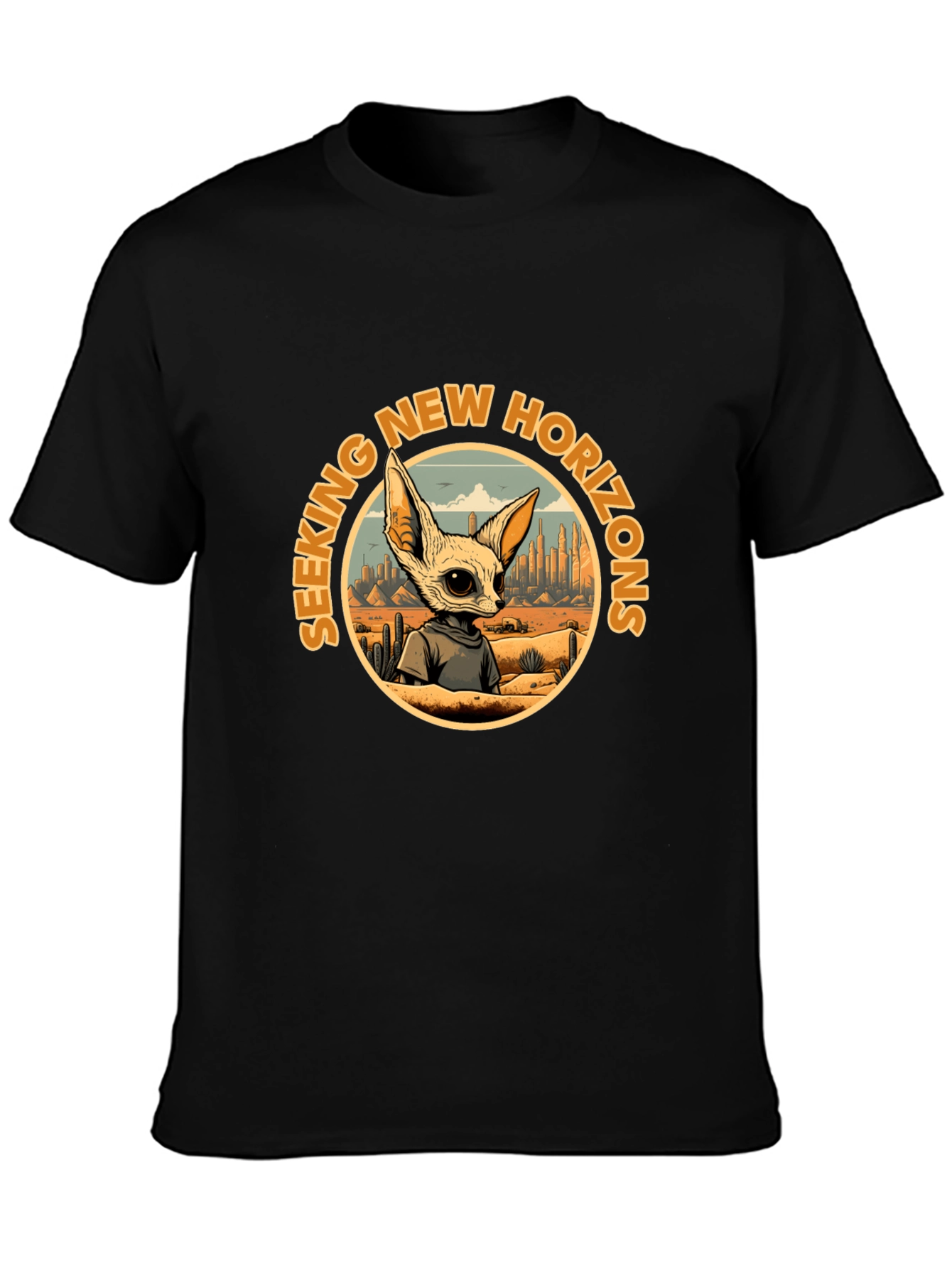 Seeking New Horizons Graphic T-Shirt