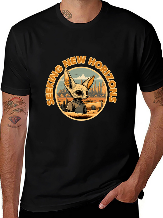 Seeking New Horizons Graphic T-Shirt