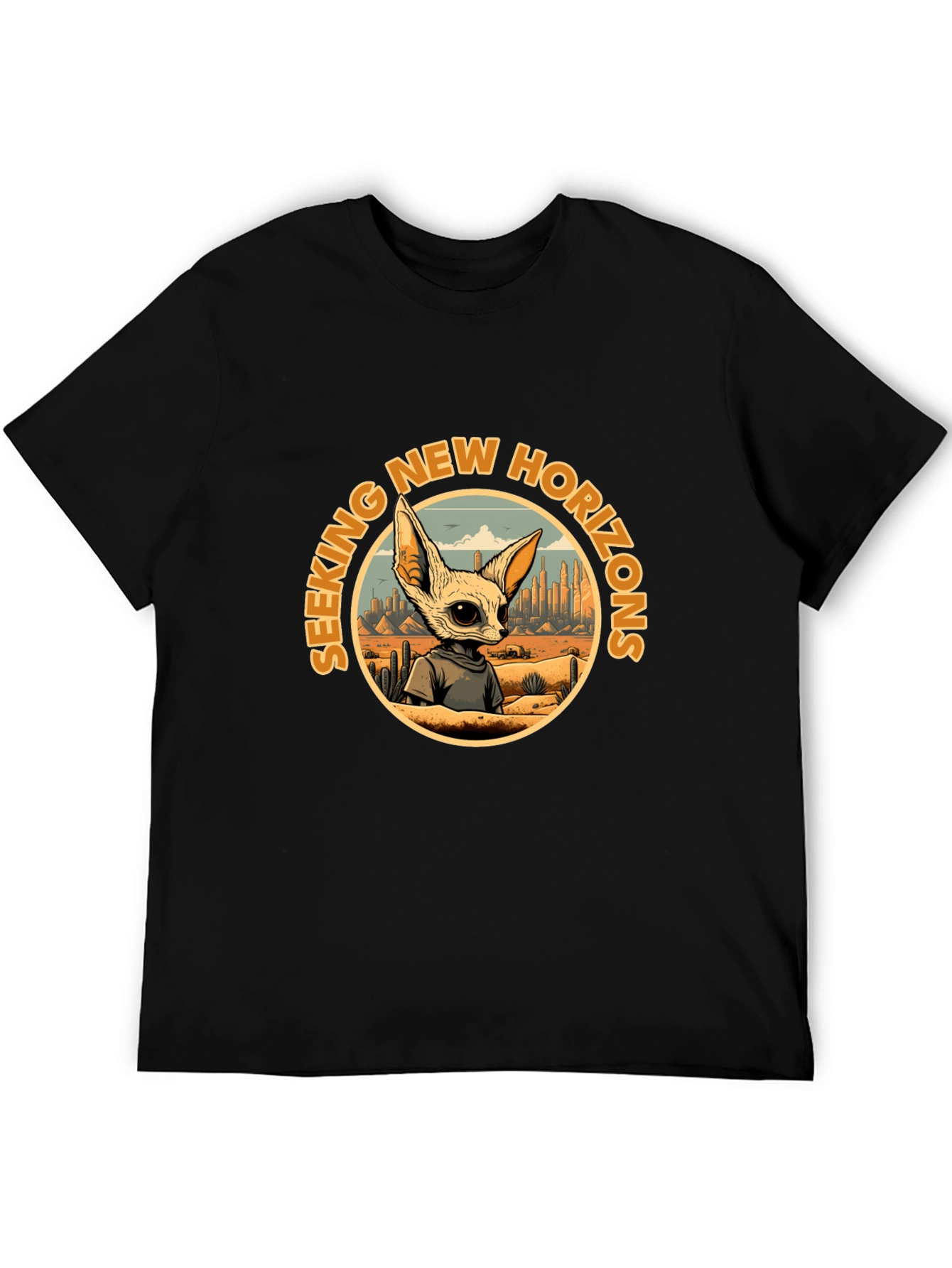 Seeking New Horizons Graphic T-Shirt