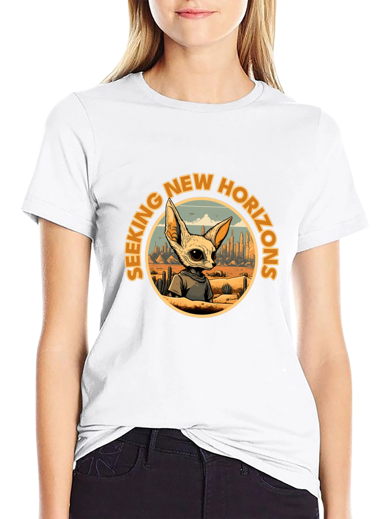Seeking New Horizons Graphic T-Shirt