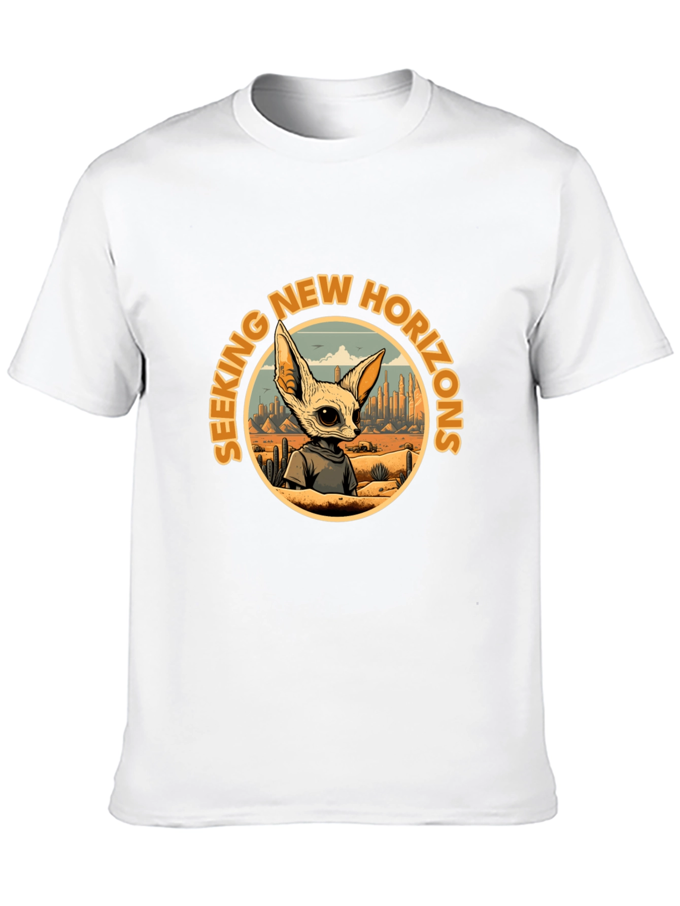 Seeking New Horizons Graphic T-Shirt