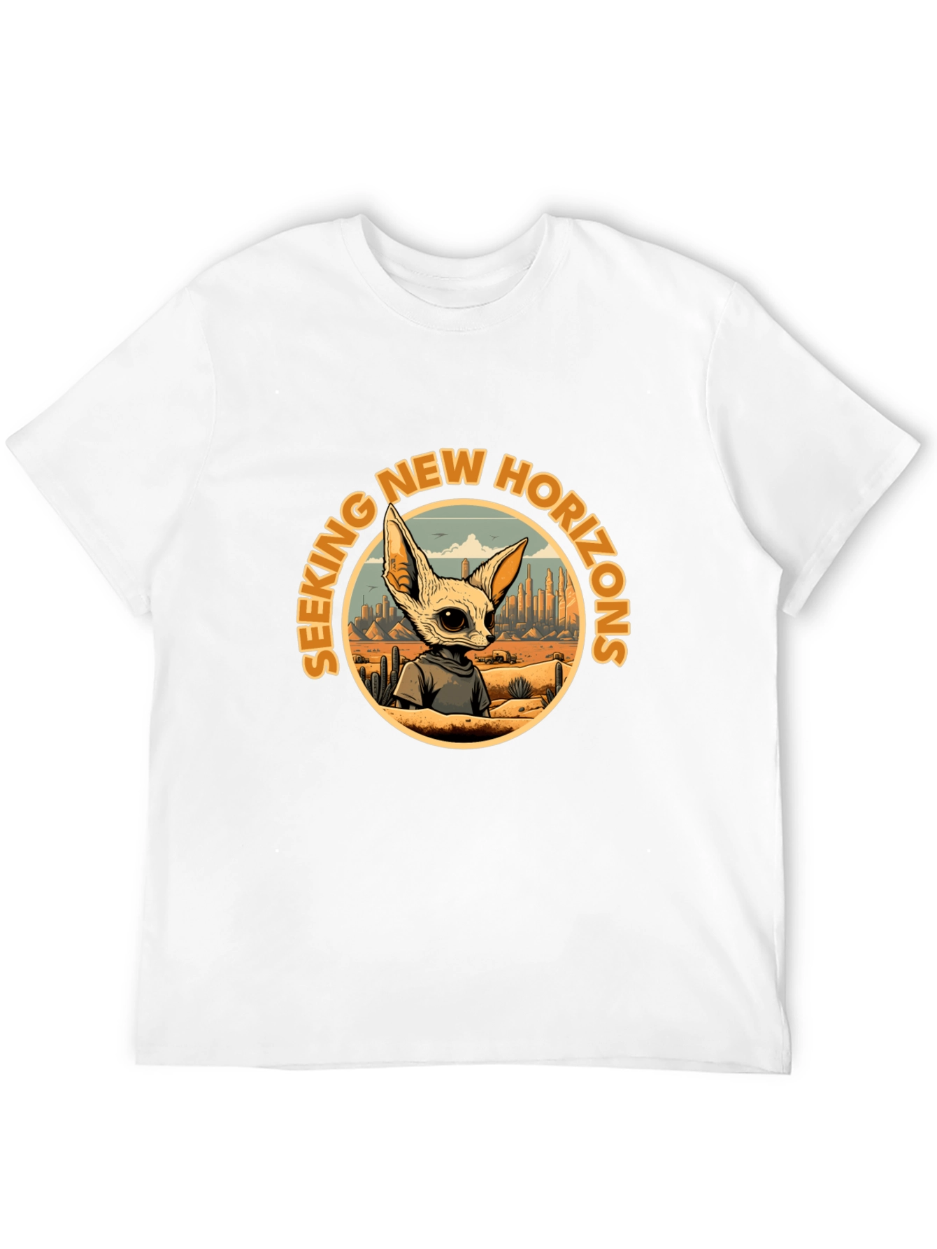 Seeking New Horizons Graphic T-Shirt