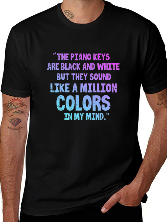 Piano Keys Colors T-Shirt Music Lover Tee