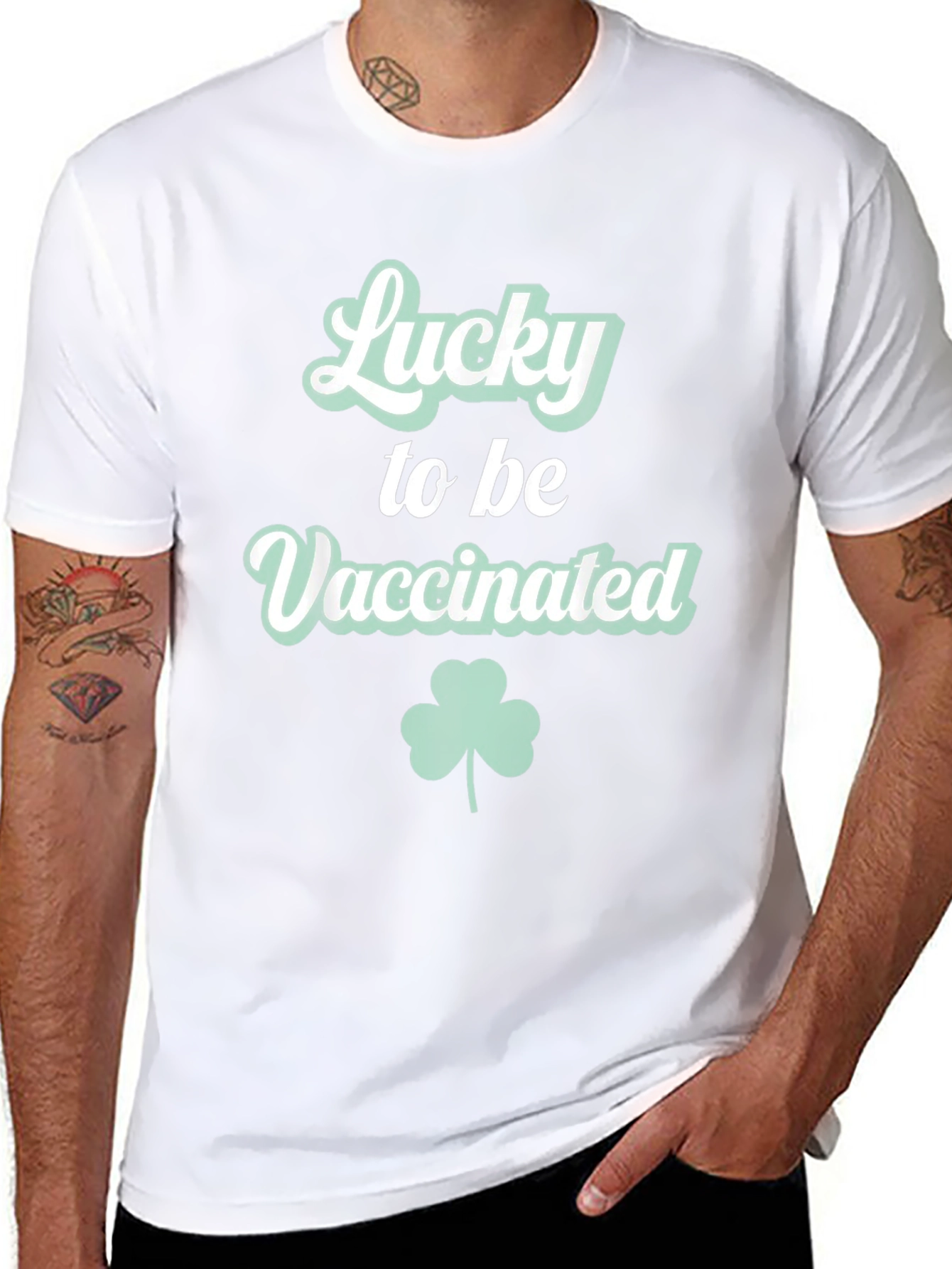 Lucky To Be Vaccinated St. Patricks Day T-Shirt