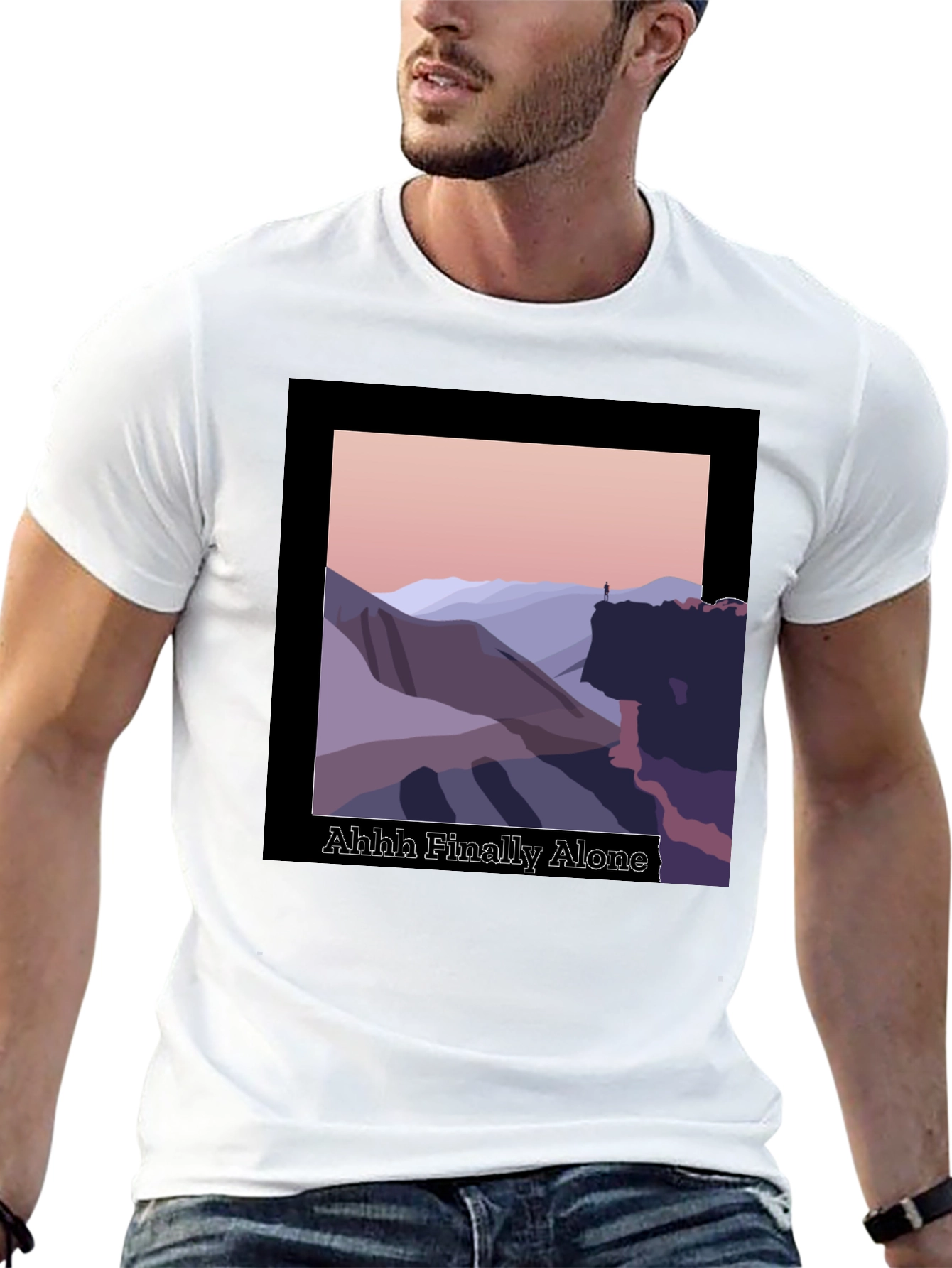 Ahhh Finally Alone Graphic T-Shirt