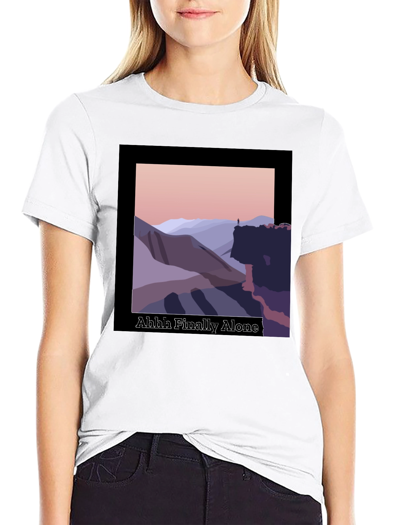 Ahhh Finally Alone Graphic T-Shirt