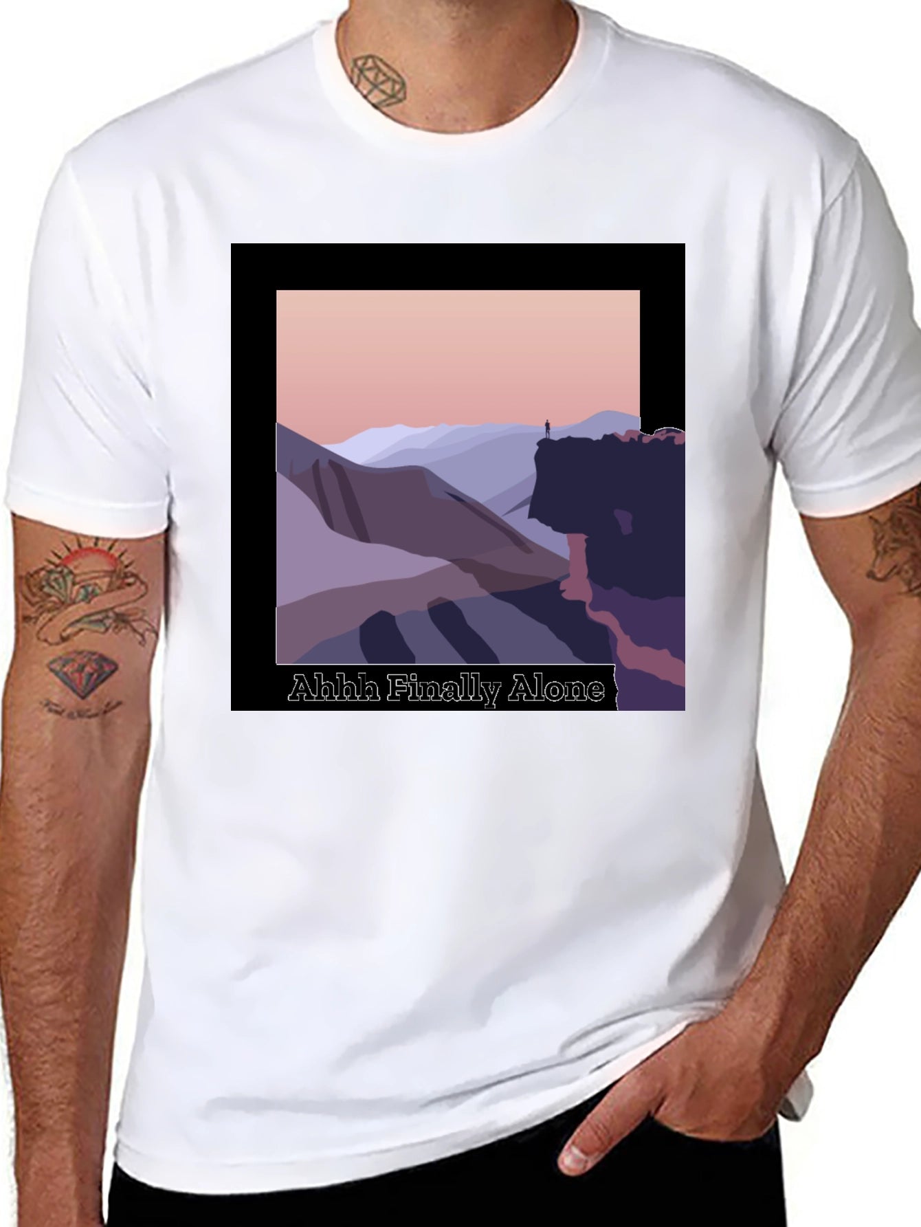 Ahhh Finally Alone Graphic T-Shirt