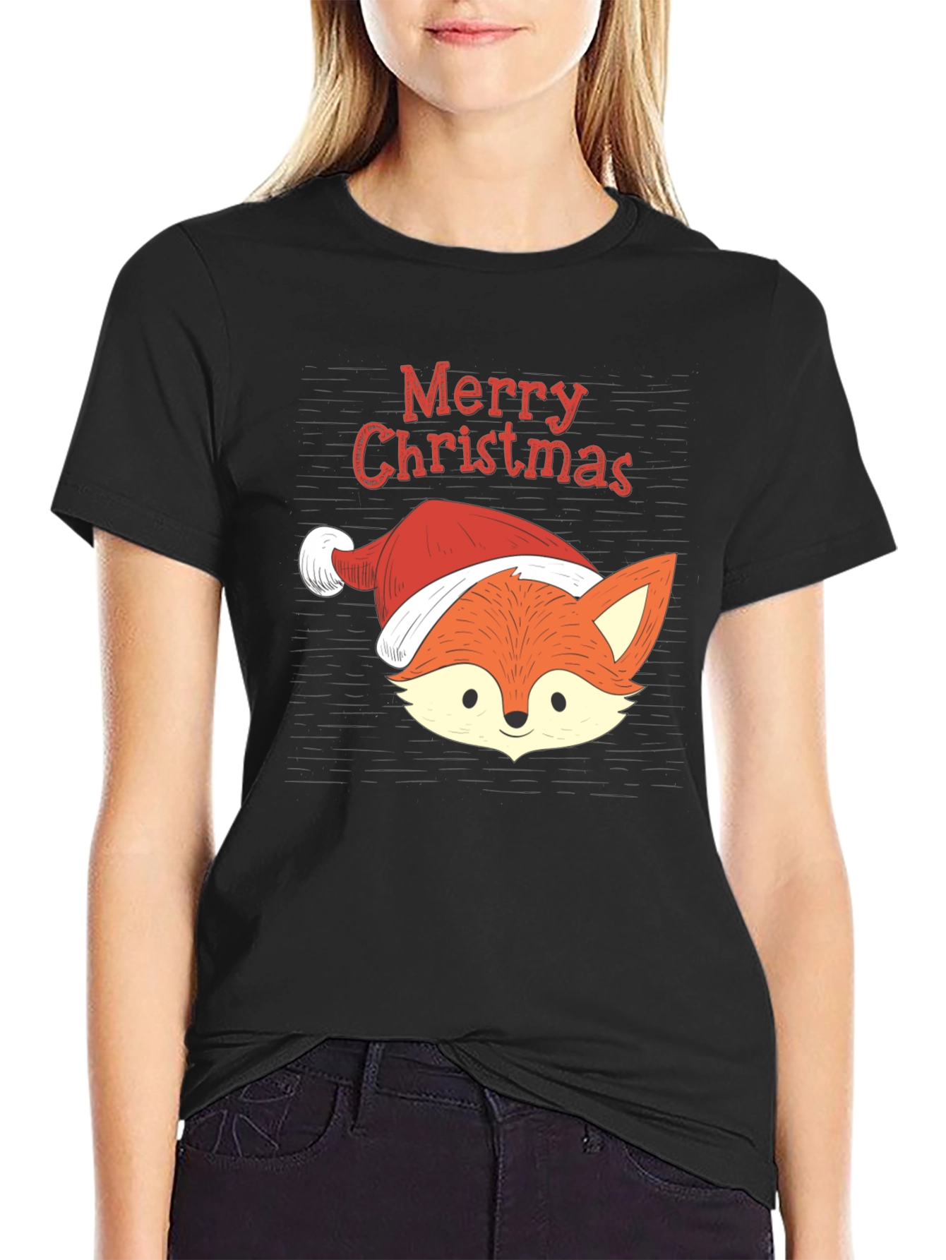 Christmas Fox T-Shirt - Holiday Apparel