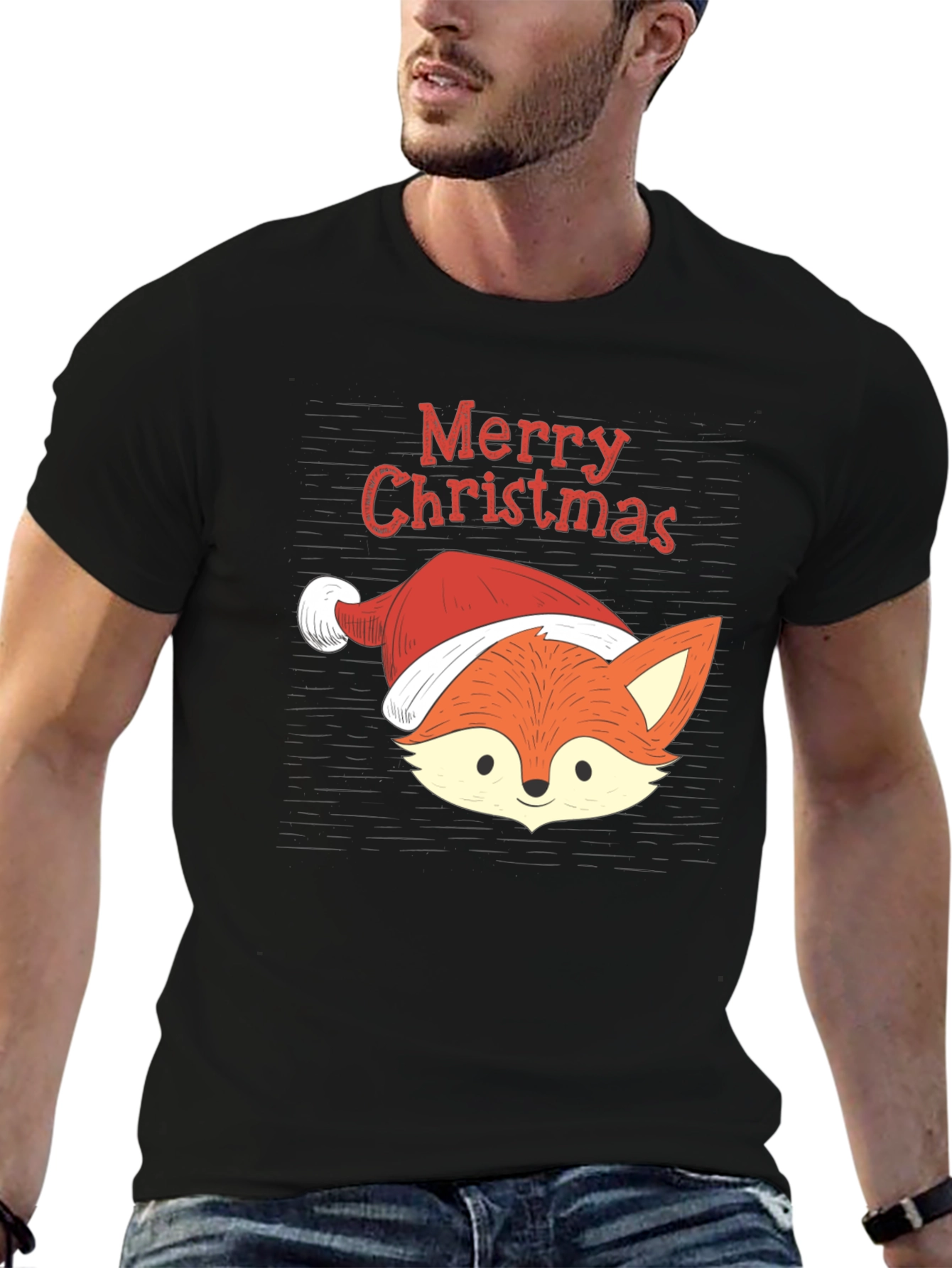 Christmas Fox T-Shirt - Holiday Apparel