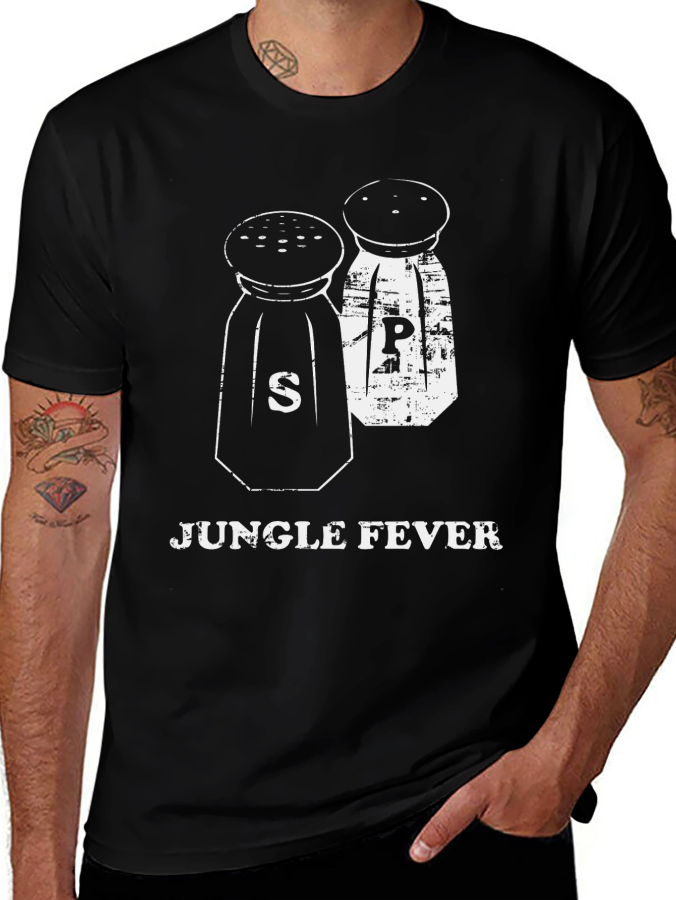 Jungle Fever Graphic T-Shirt - Salt & Pepper Design