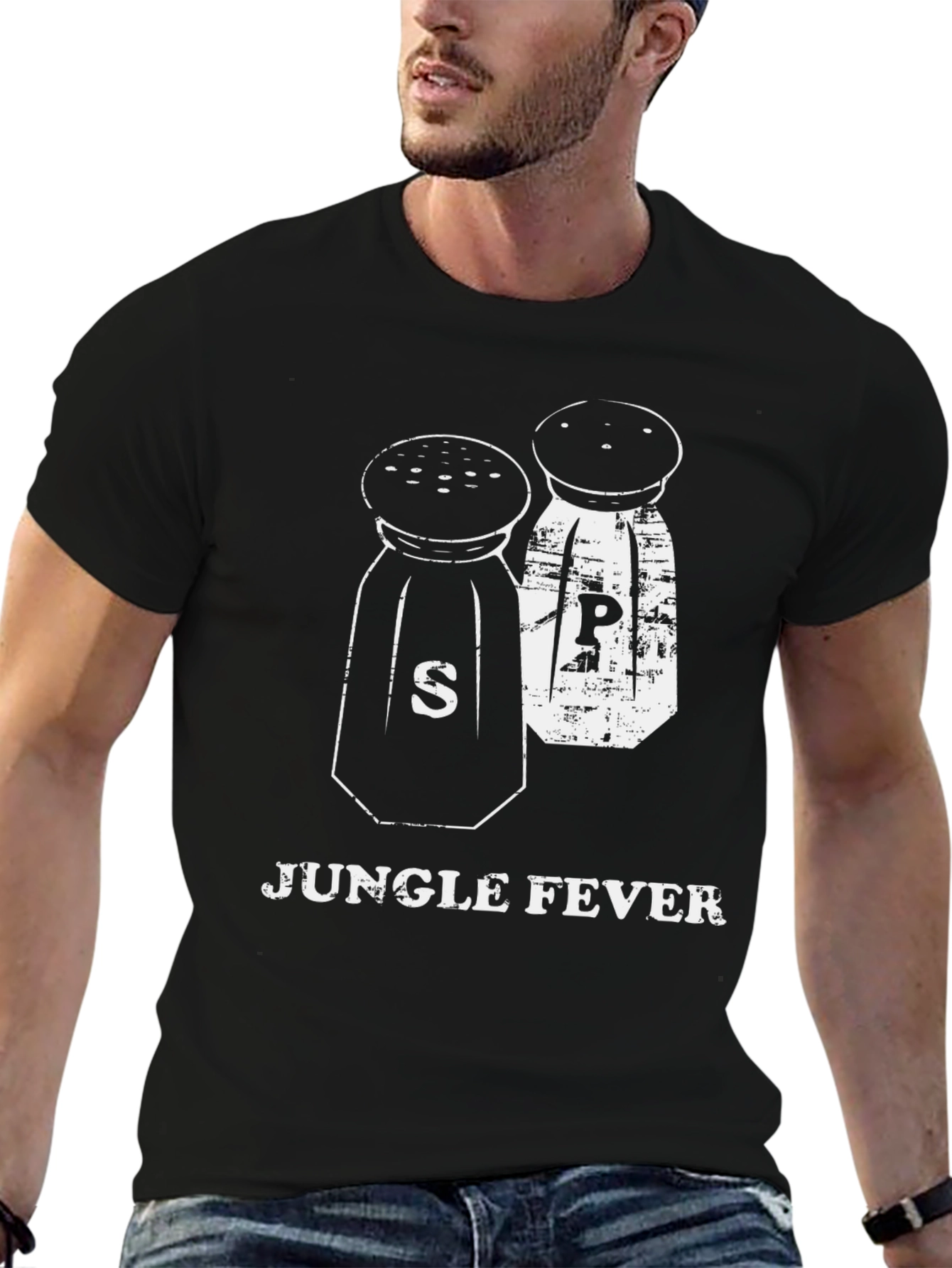 Jungle Fever Graphic T-Shirt - Salt & Pepper Design