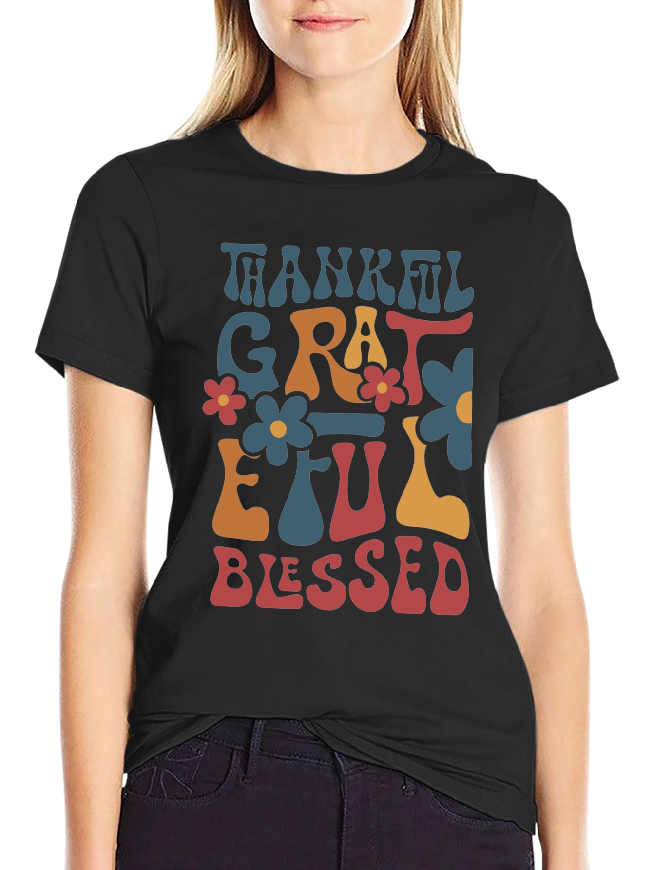 Thankful Grateful Blessed Tee