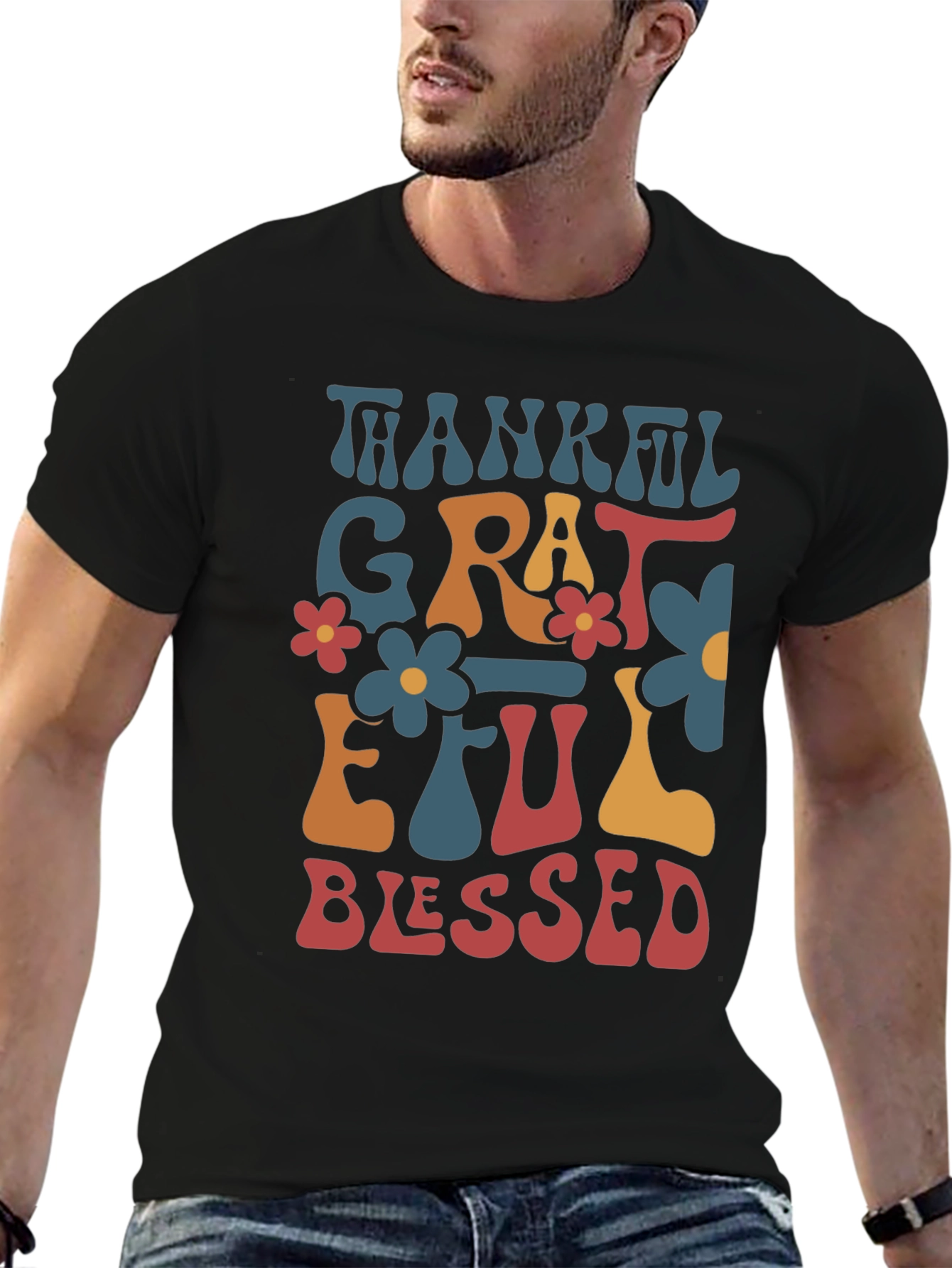 Thankful Grateful Blessed Tee
