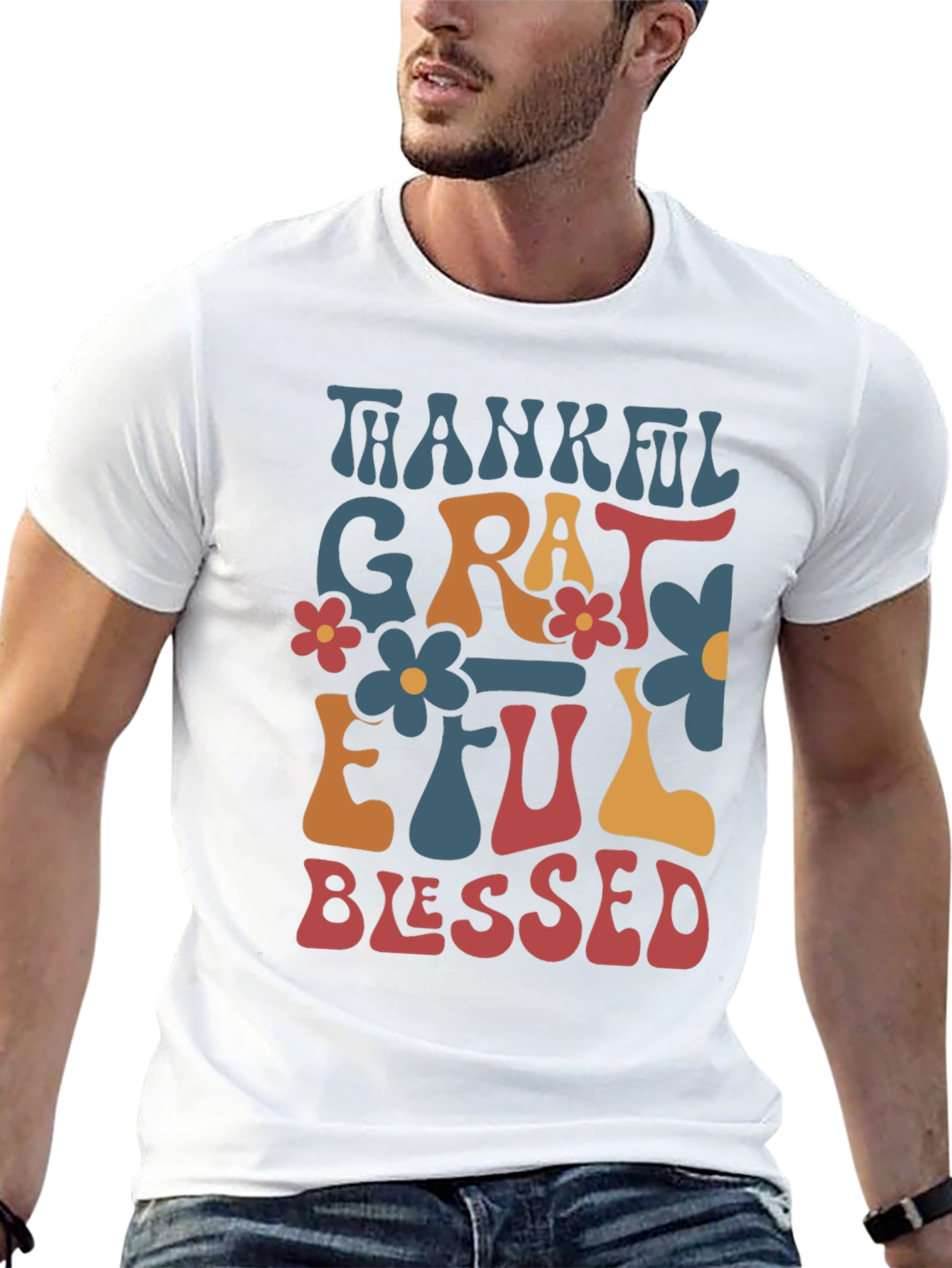 Thankful Grateful Blessed Tee