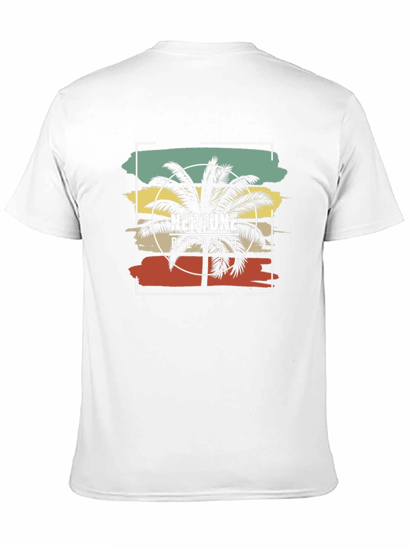 Neptune Beach Palm Tree Graphic T-Shirt