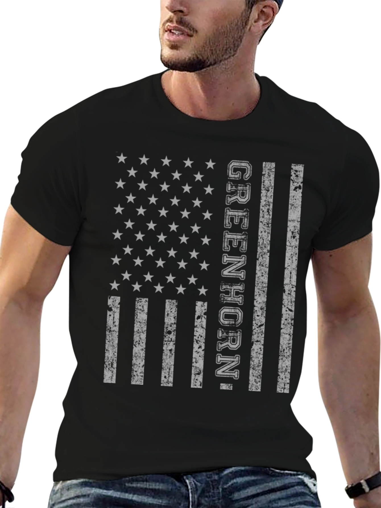 Greenhorn US Flag Graphic Tee