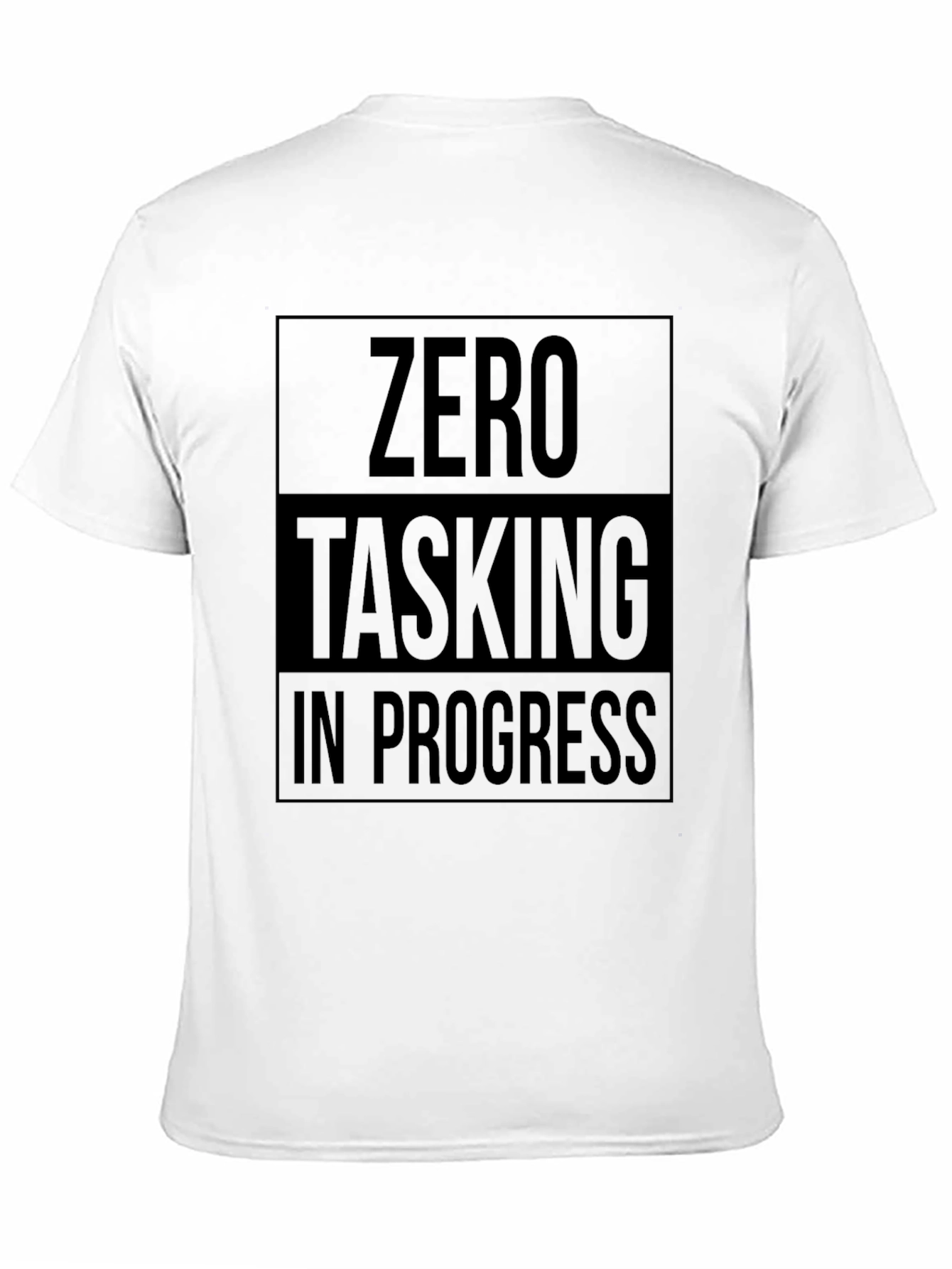 Zero Tasking In Progress T-Shirt - Black