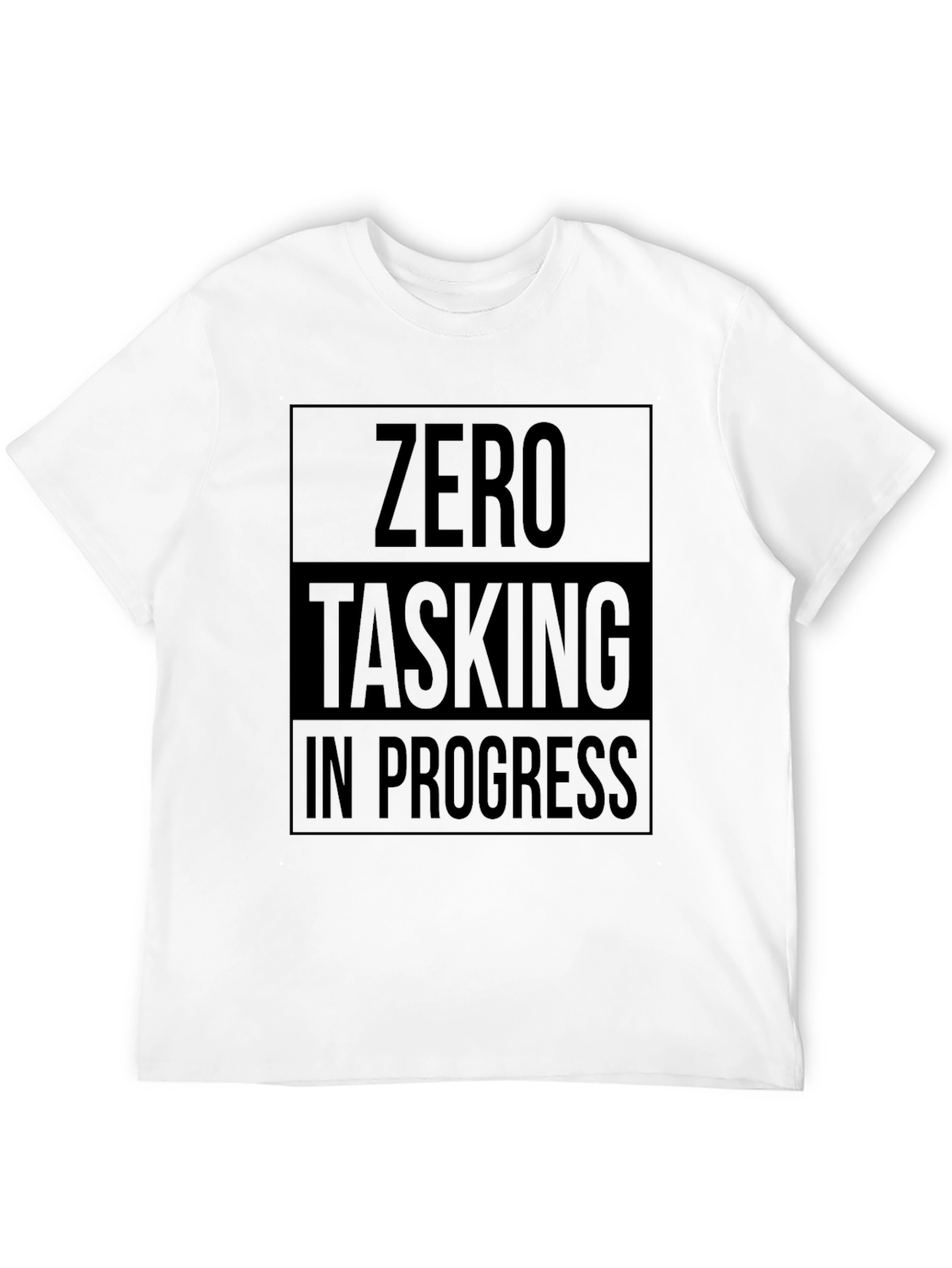 Zero Tasking In Progress T-Shirt - Black