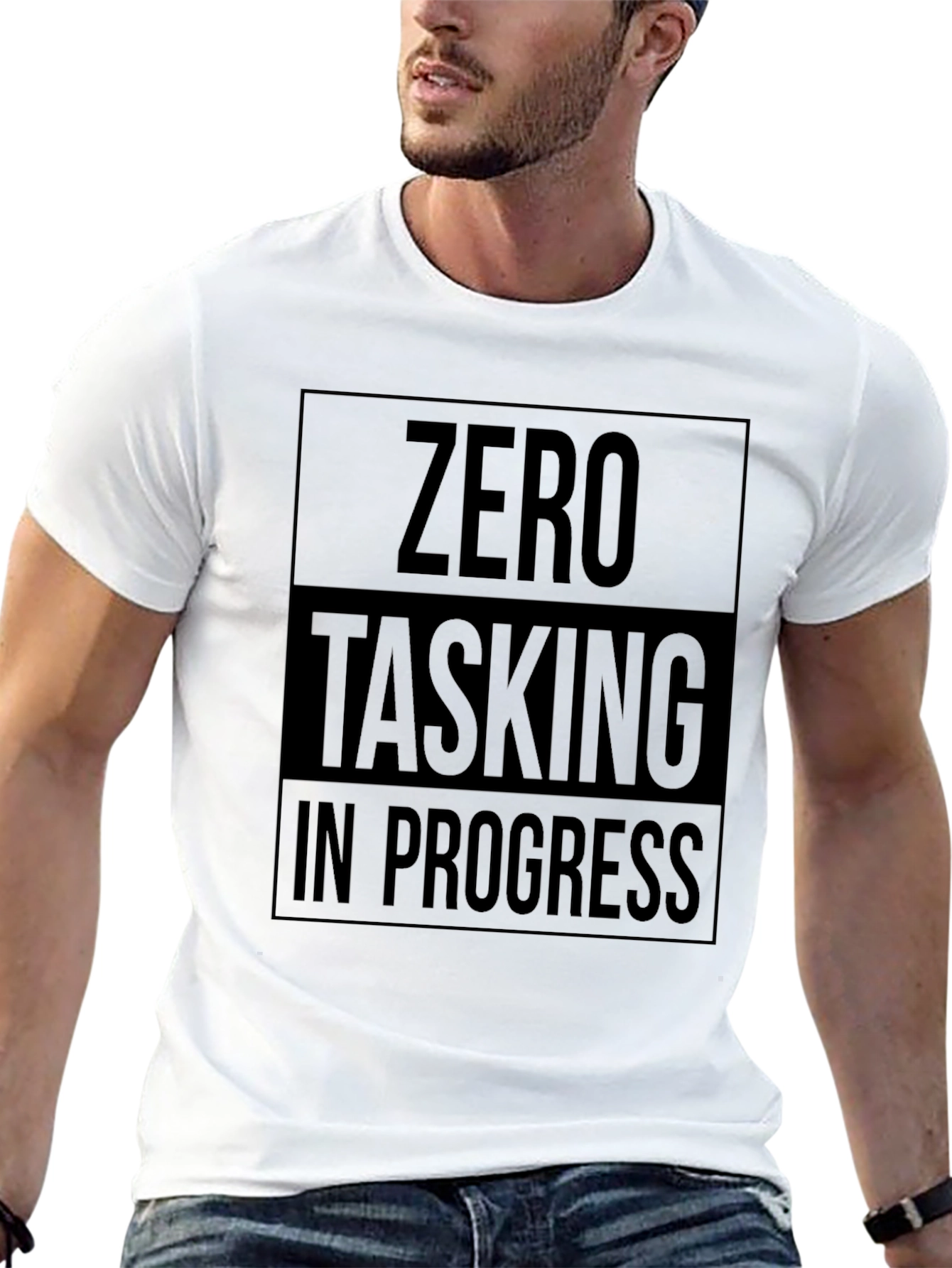 Zero Tasking In Progress T-Shirt - Black