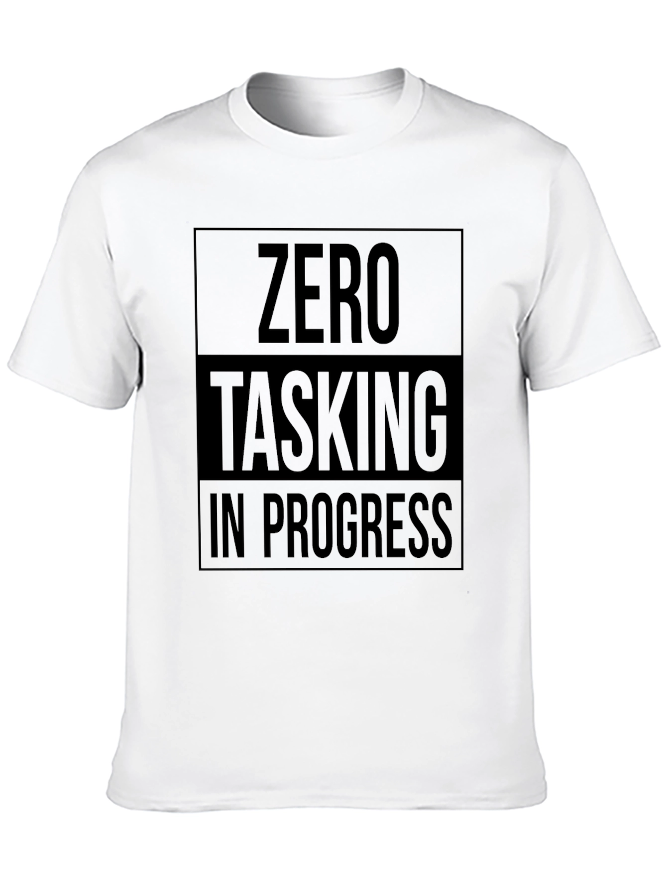 Zero Tasking In Progress T-Shirt - Black