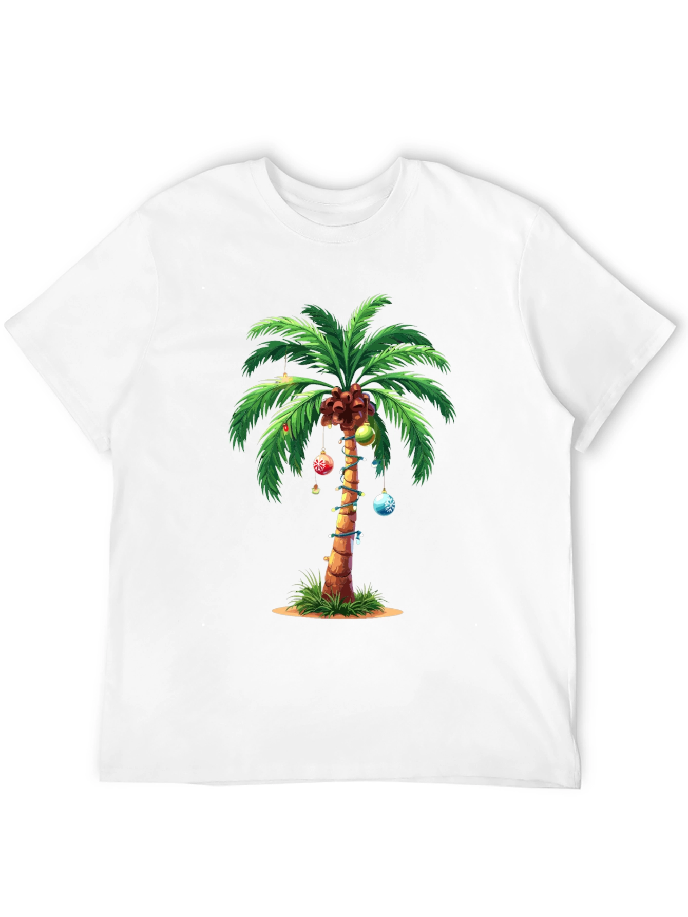 Tropical Christmas Palm Tree T-Shirt