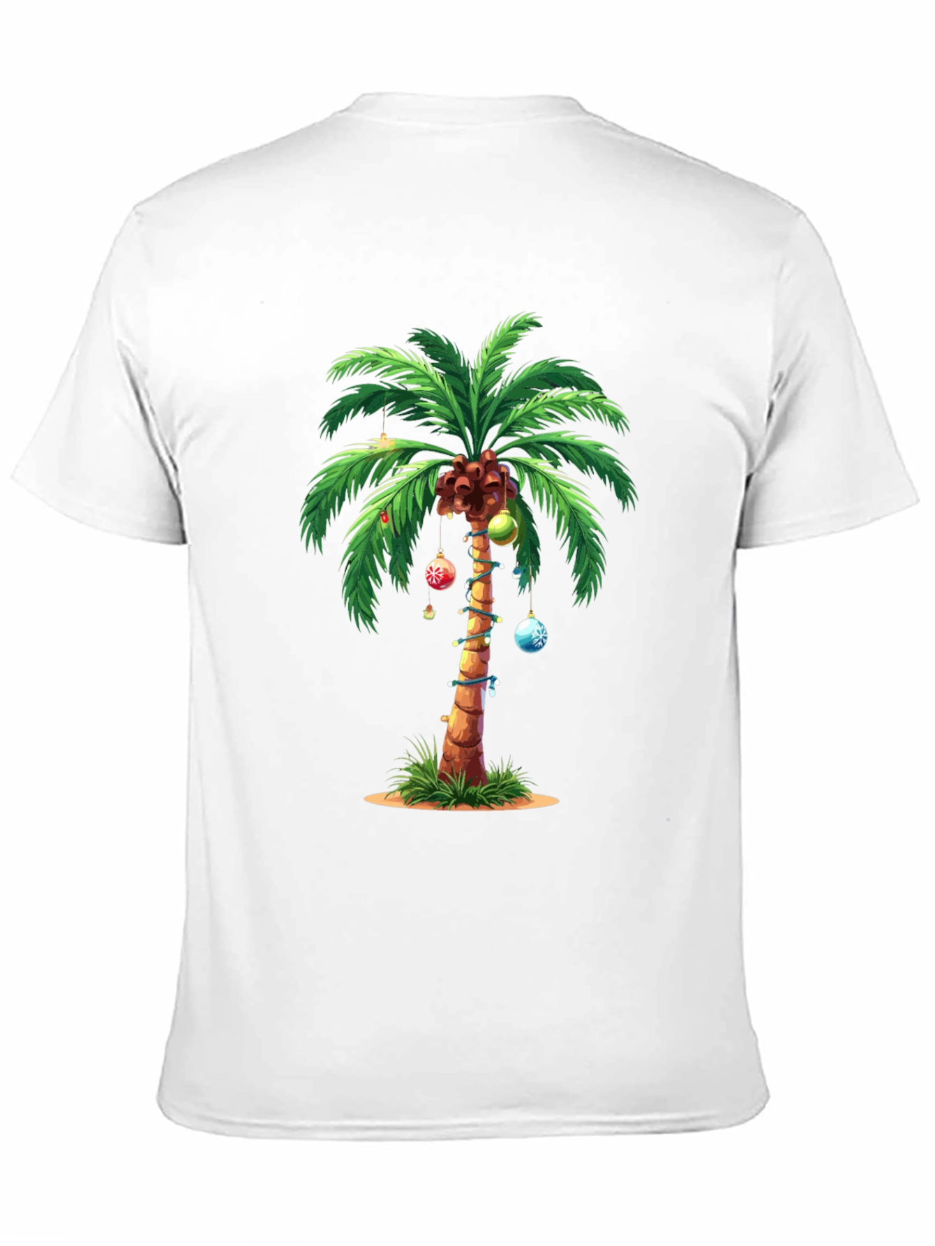 Tropical Christmas Palm Tree T-Shirt