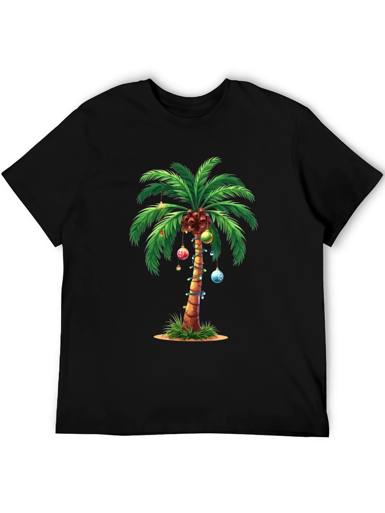 Tropical Christmas Palm Tree T-Shirt