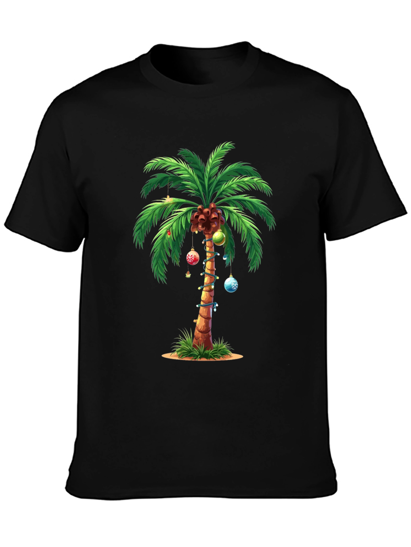 Tropical Christmas Palm Tree T-Shirt