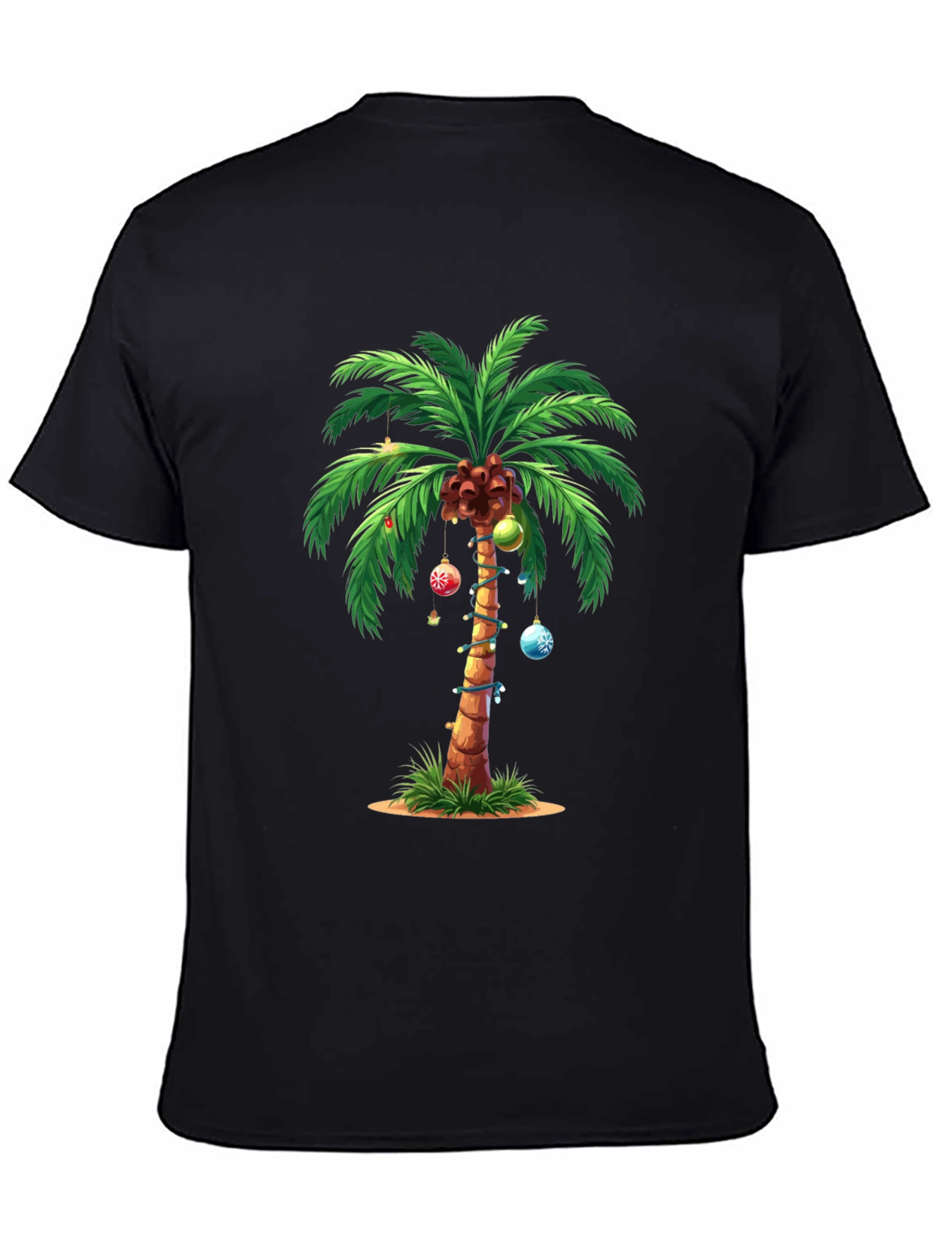 Tropical Christmas Palm Tree T-Shirt