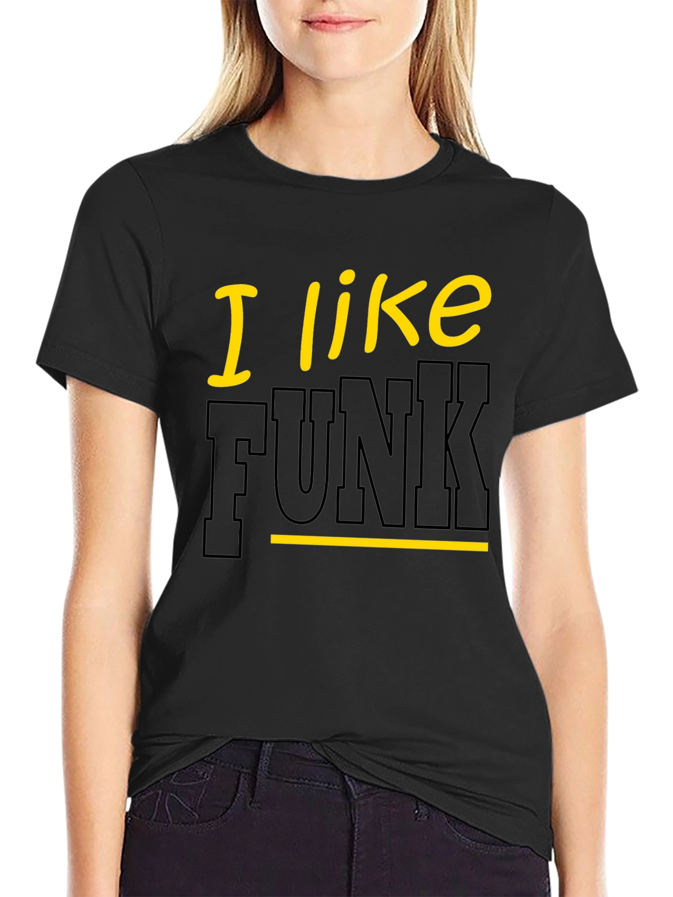 I Like Funk Black Graphic Tee
